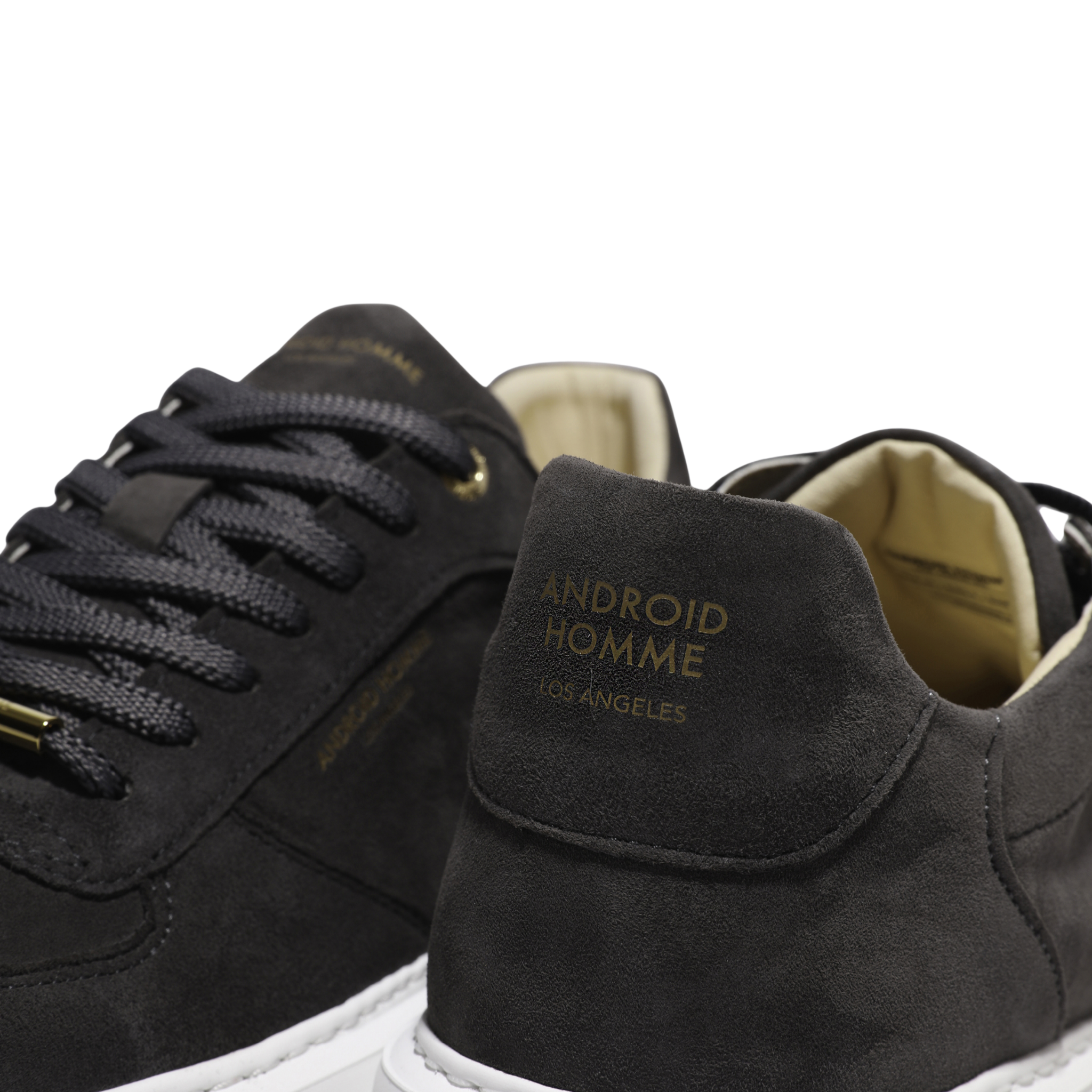 Mens Android Homme Anthracite Manhattan Suede Trainers