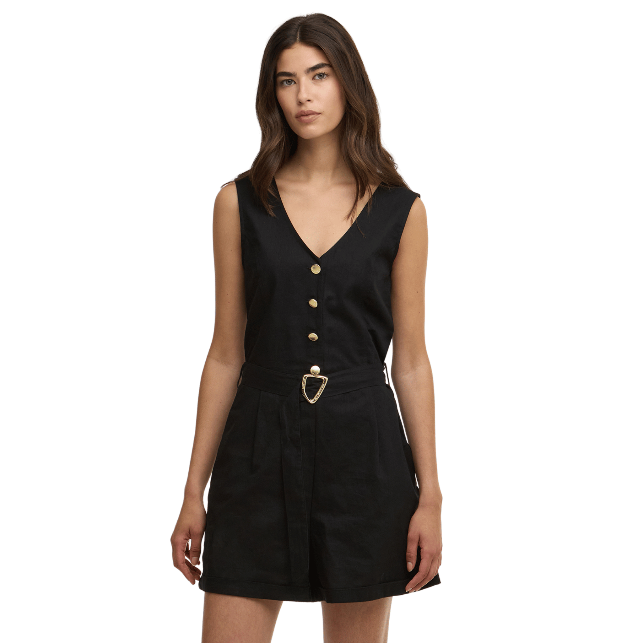 Womens Barbour International Black Adriana Playsuit