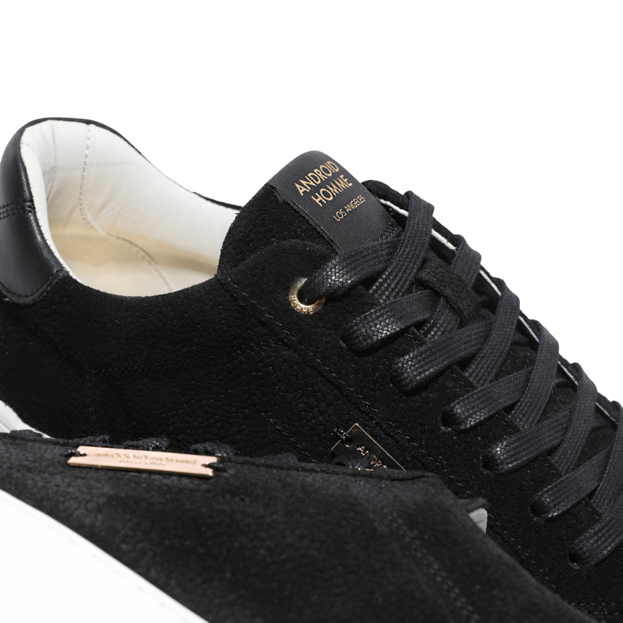 Mens Android Homme Black Zuma Jumbo Stingray Suede Trainers