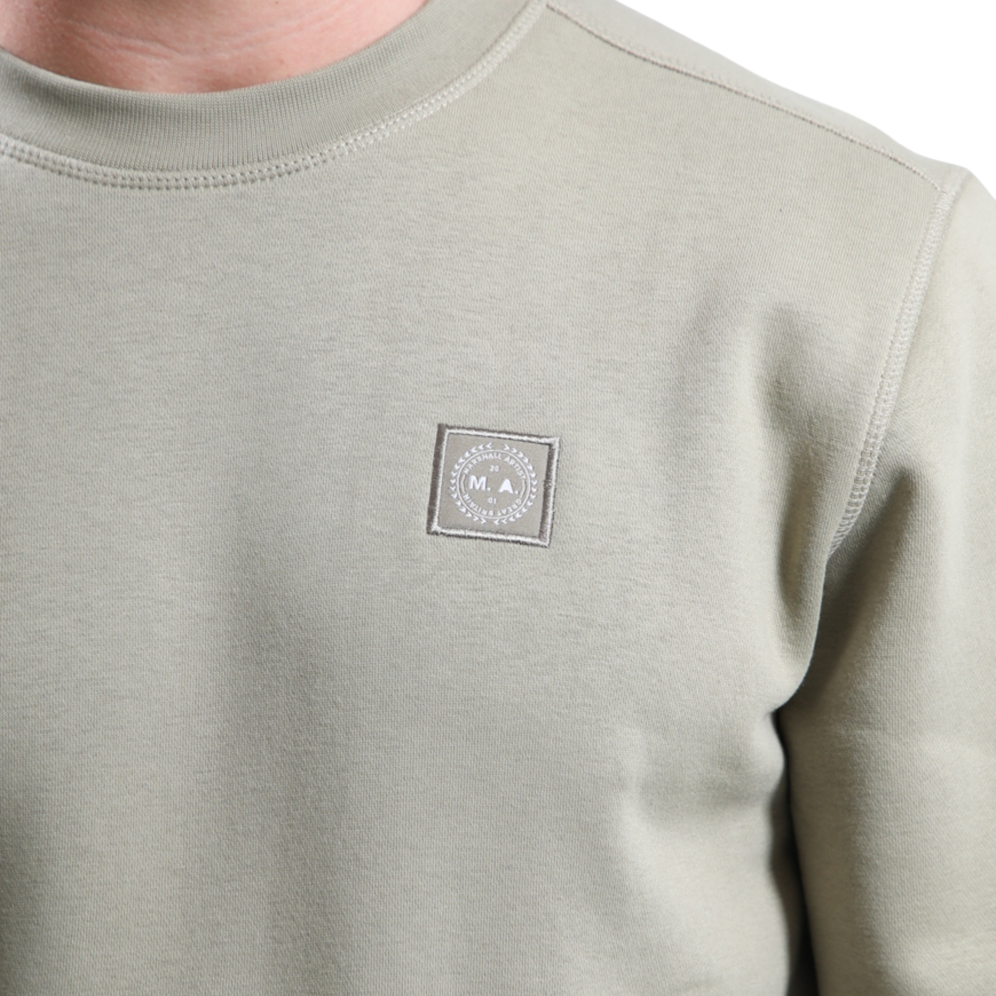 Mens Marshall Artist Dark Stone Marchio Crew Sweatshirt