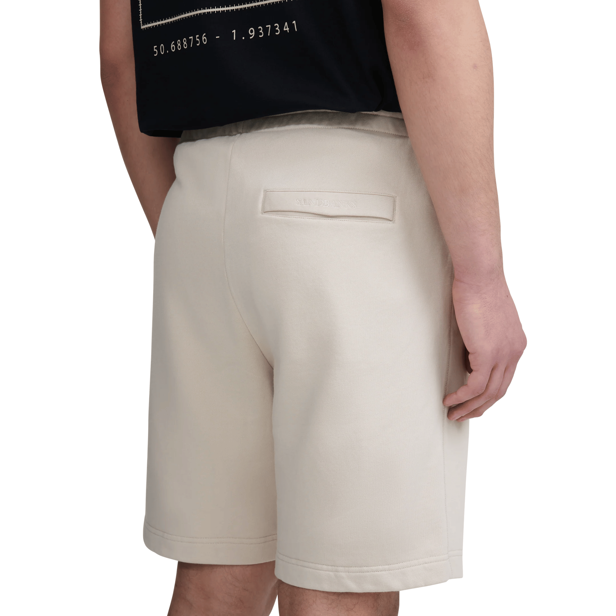 Mens Sandbanks Stone Badge Logo Sweat Shorts