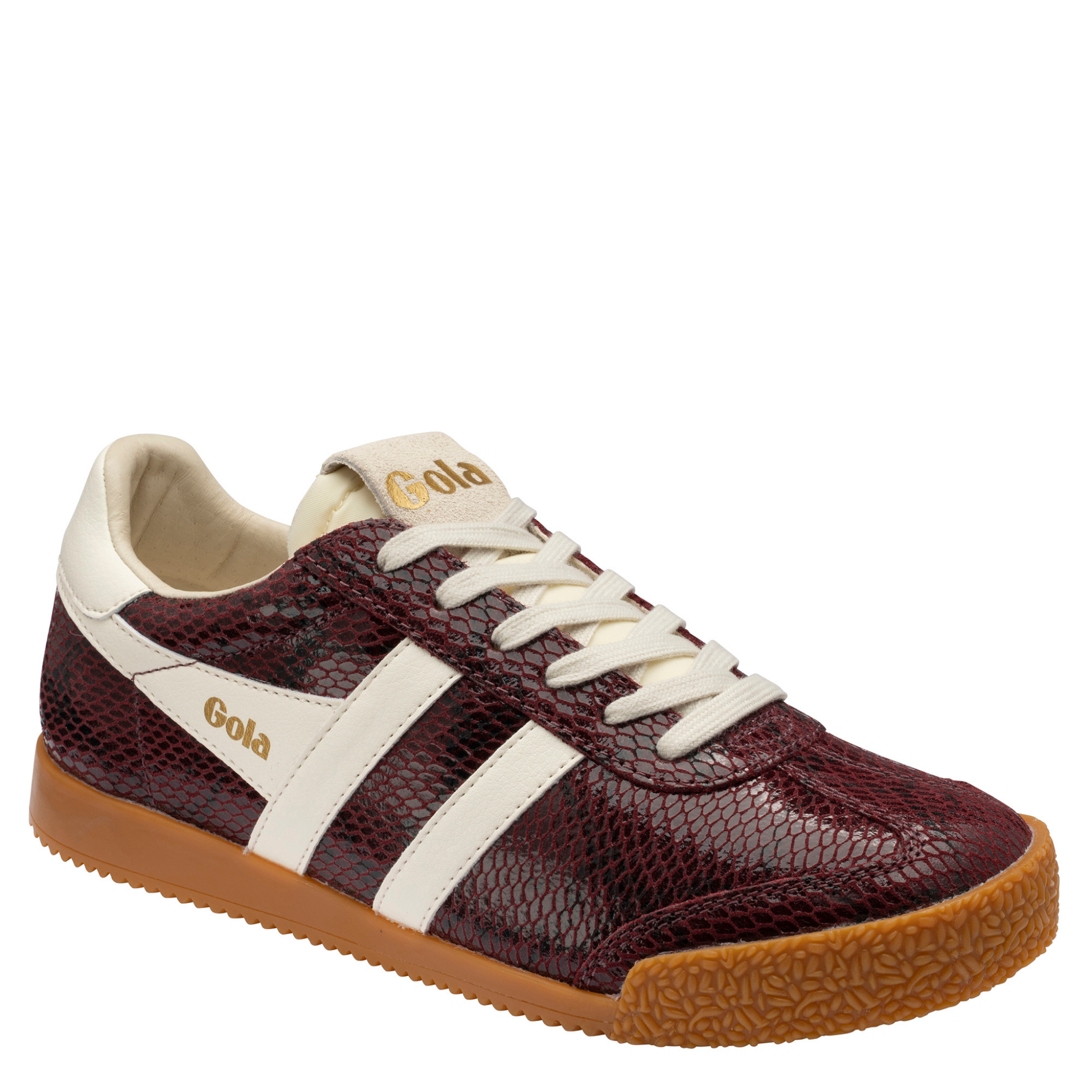Womens Gola Windsor Wine/Off White Elan Serpent Trainers