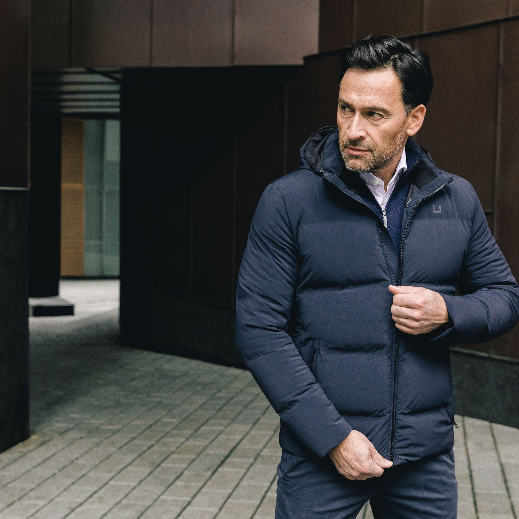 Mens UBR Navy Bolt XP Down Jacket