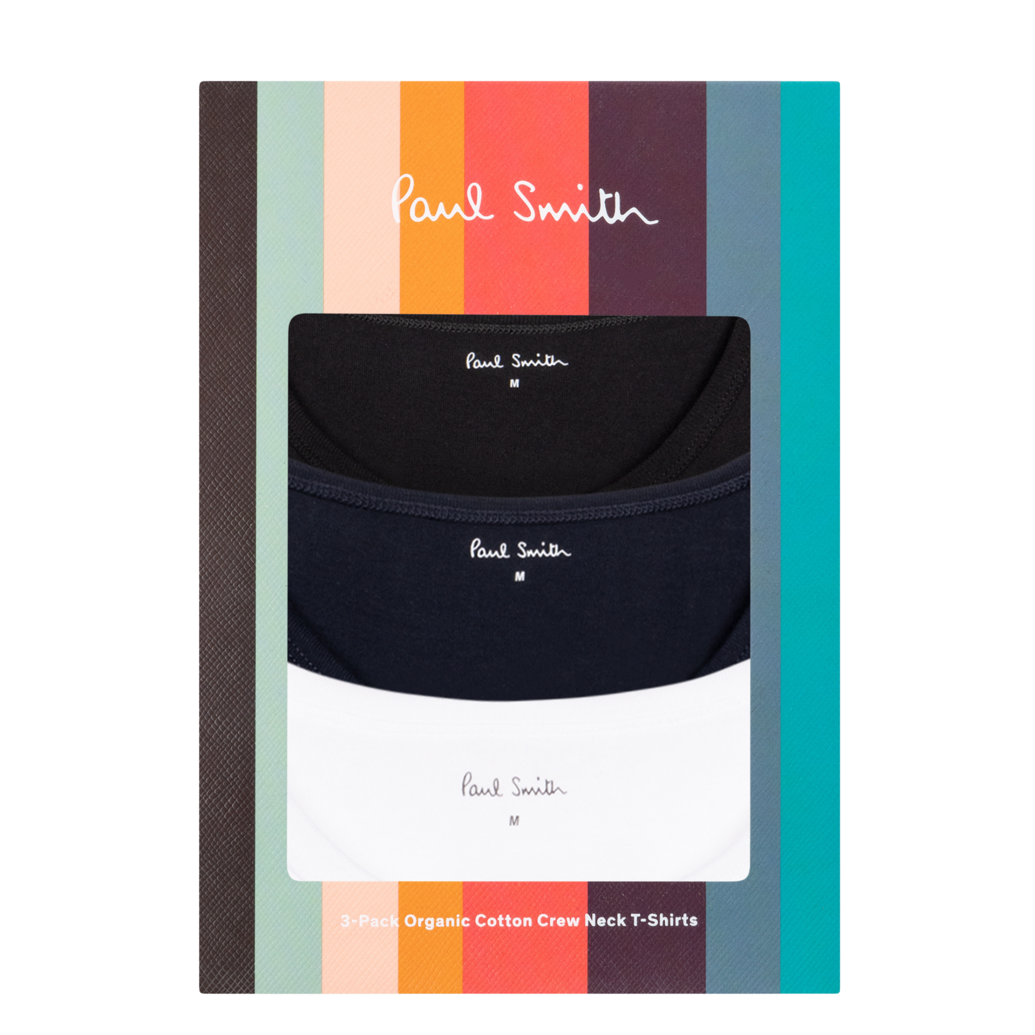 Mens Paul Smith Black/White/Navy 3PK S/s T Shirt