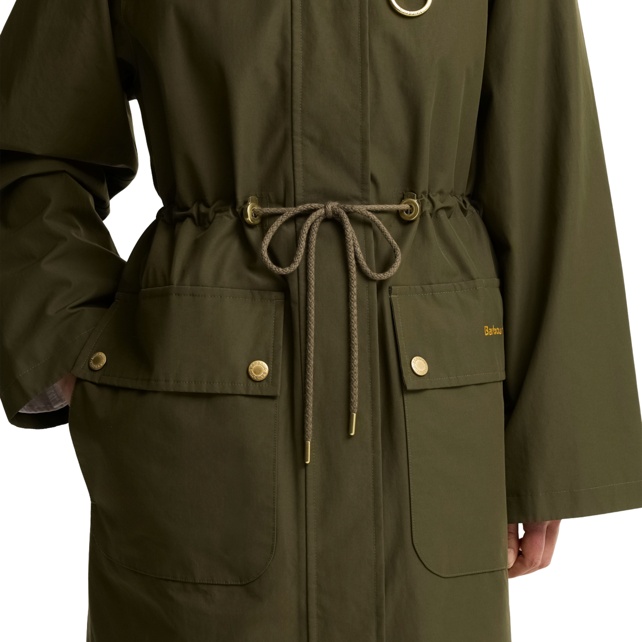 Womens Barbour Olive/Shadow Classic Stokesley WP Coat