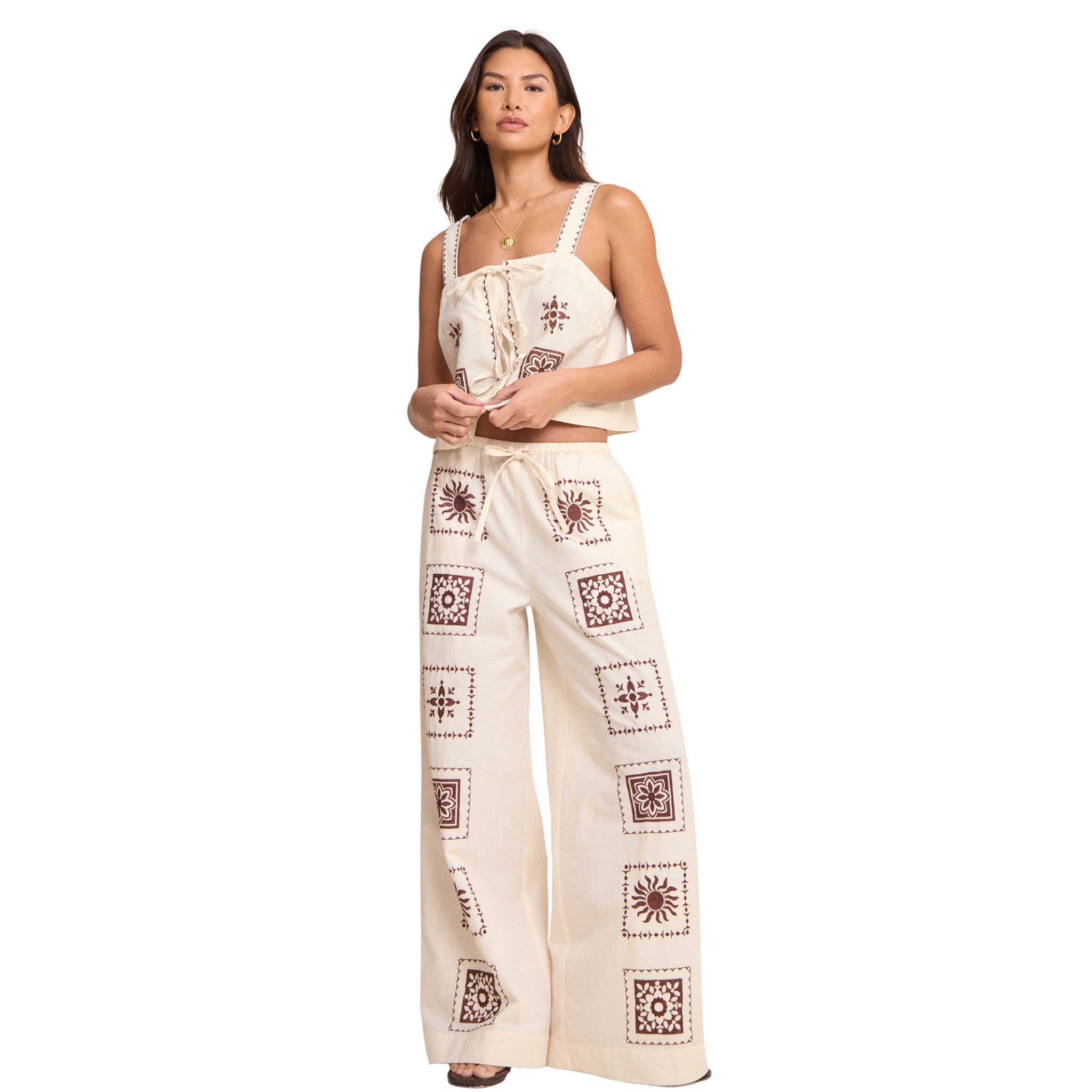 Womens Nobody's Child Cream Topaz Trousers