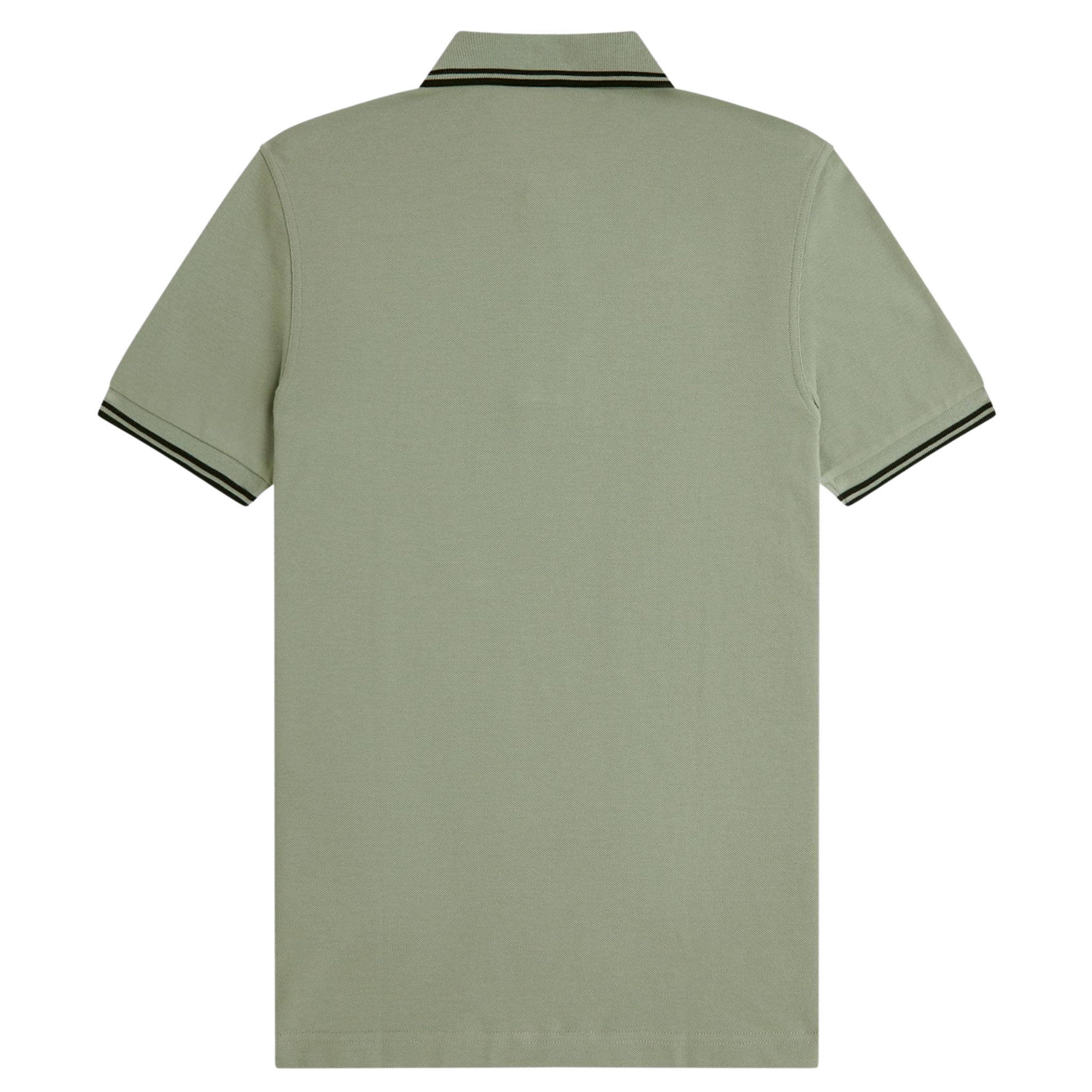Mens Fred Perry Seagrass/Black Twin Tipped S/s Polo Shirt