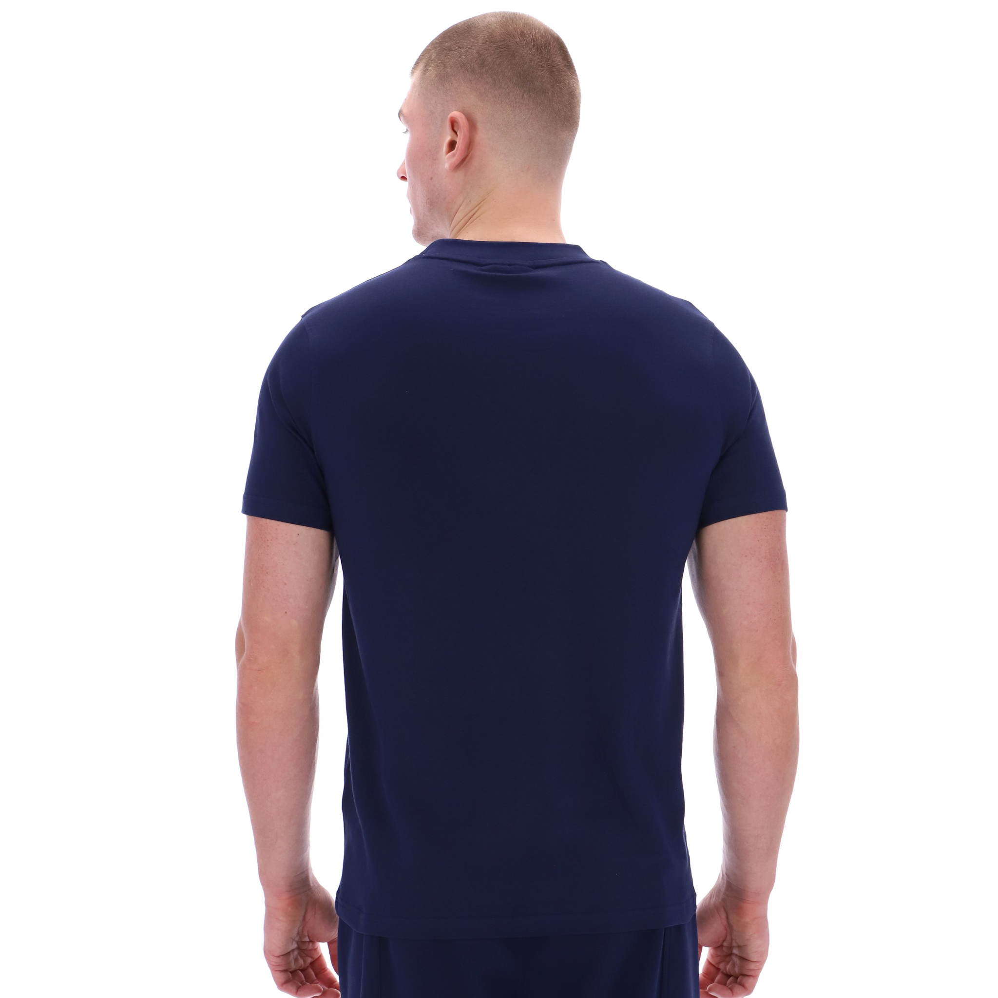 Mens Sergio Tacchini Maritime Blue Felton S/s T Shirt