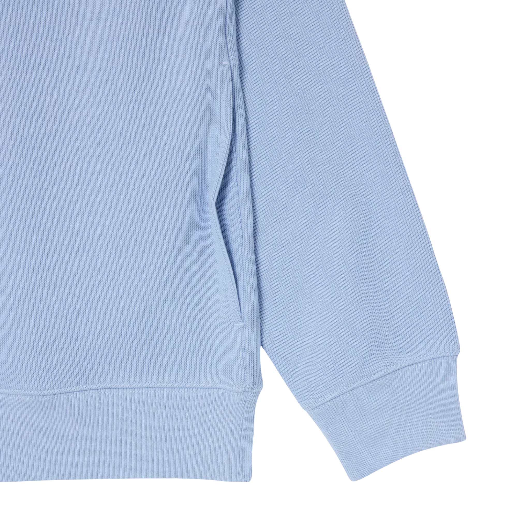 Mens Lacoste Light Blue Branded Half Zip Sweatshirt