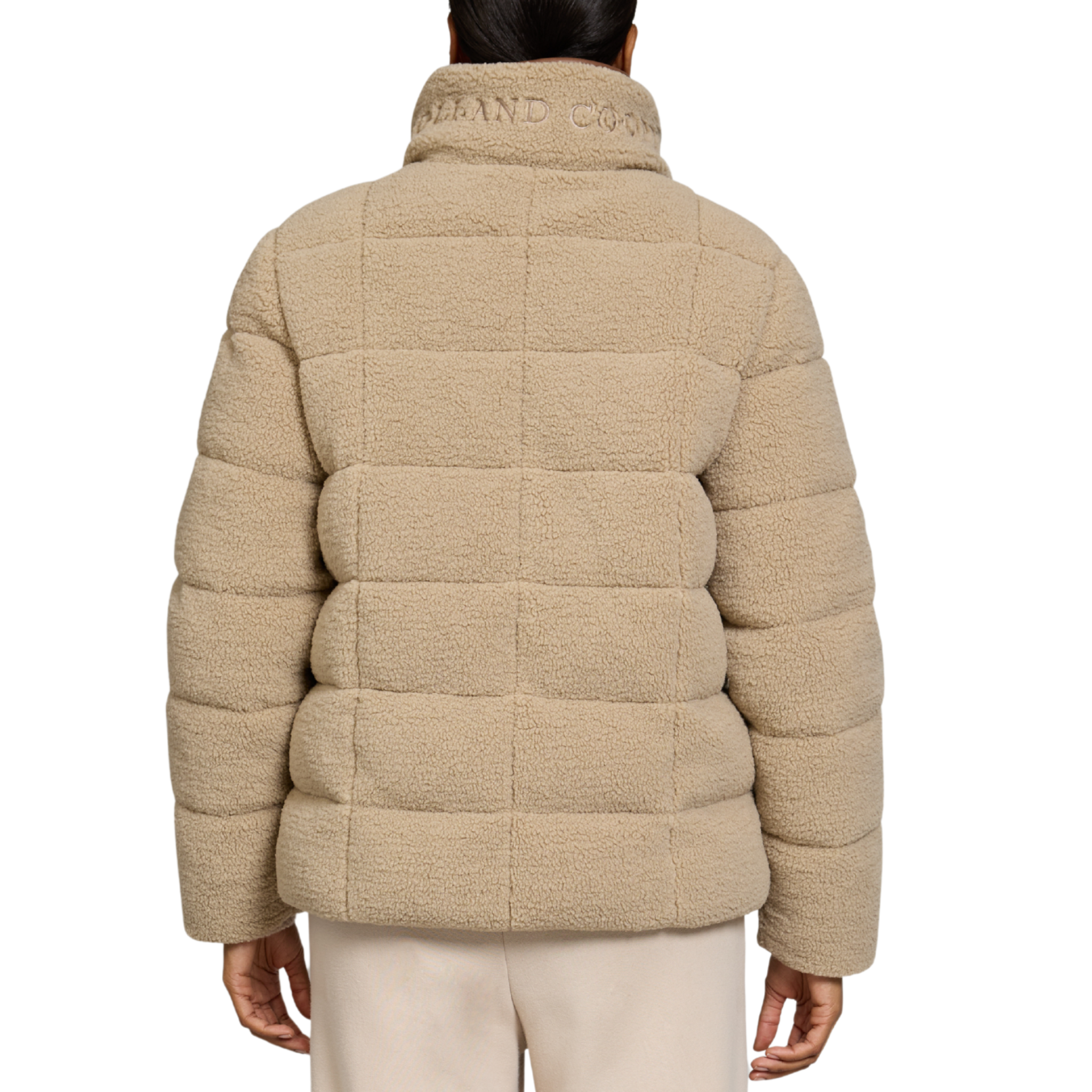 Womens Holland Cooper Natural Borg Crawford Padded Jacket