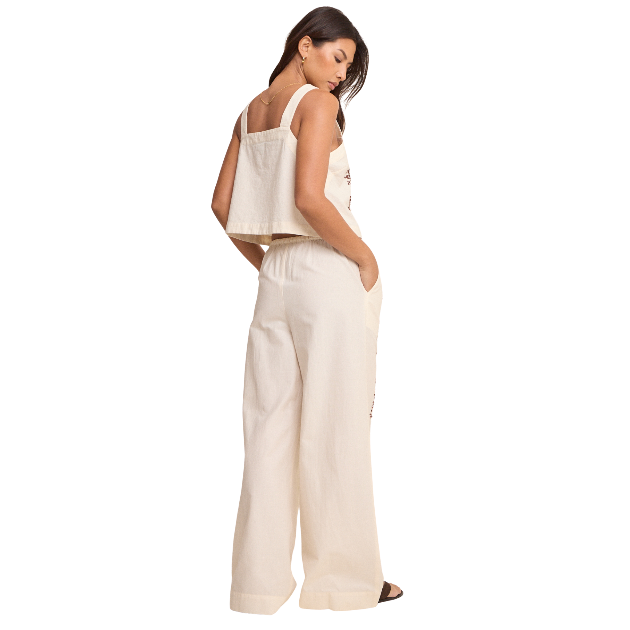 Womens Nobody's Child Cream Topaz Trousers