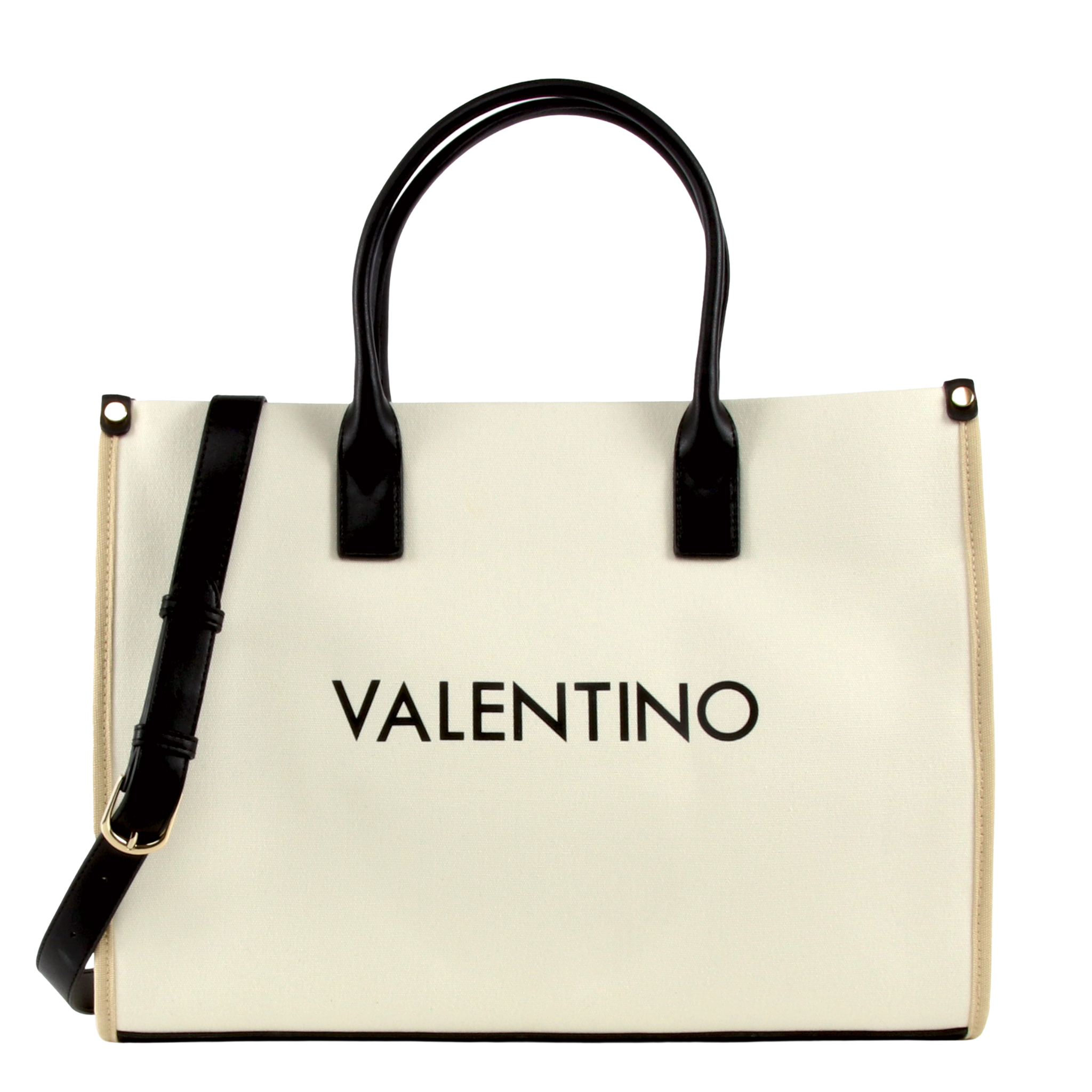 Womens Valentino Ecru/Black Acantha Shopper Bag