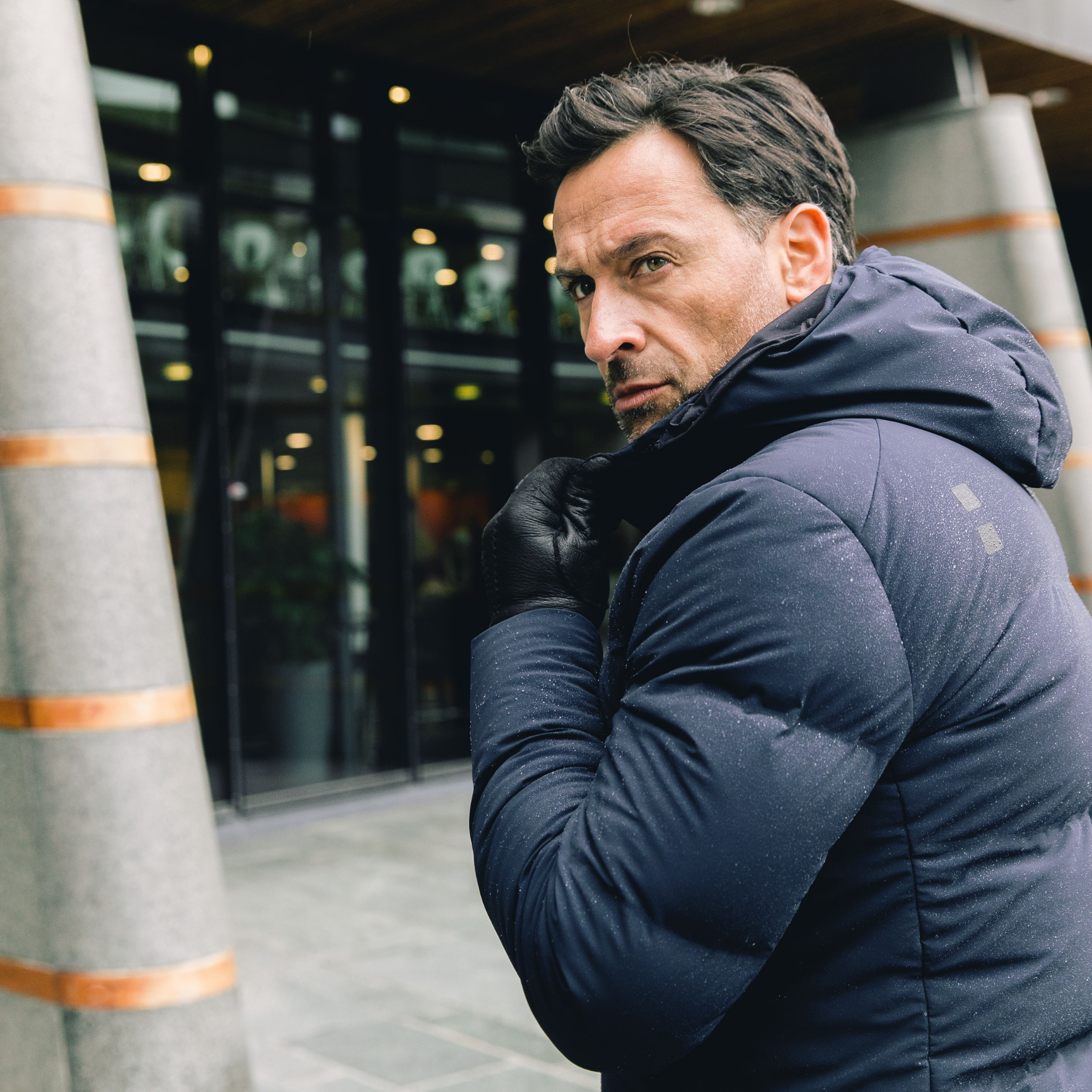 Mens UBR Navy Bolt XP Down Jacket