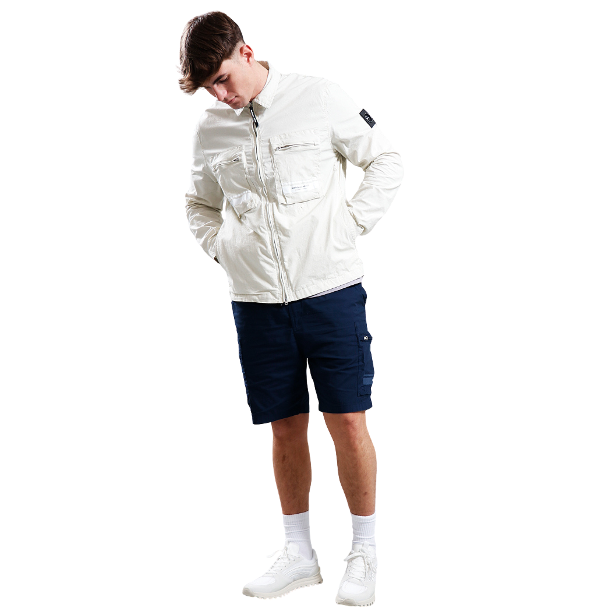 Mens Marshall Artist Stone Seafield Overshirt