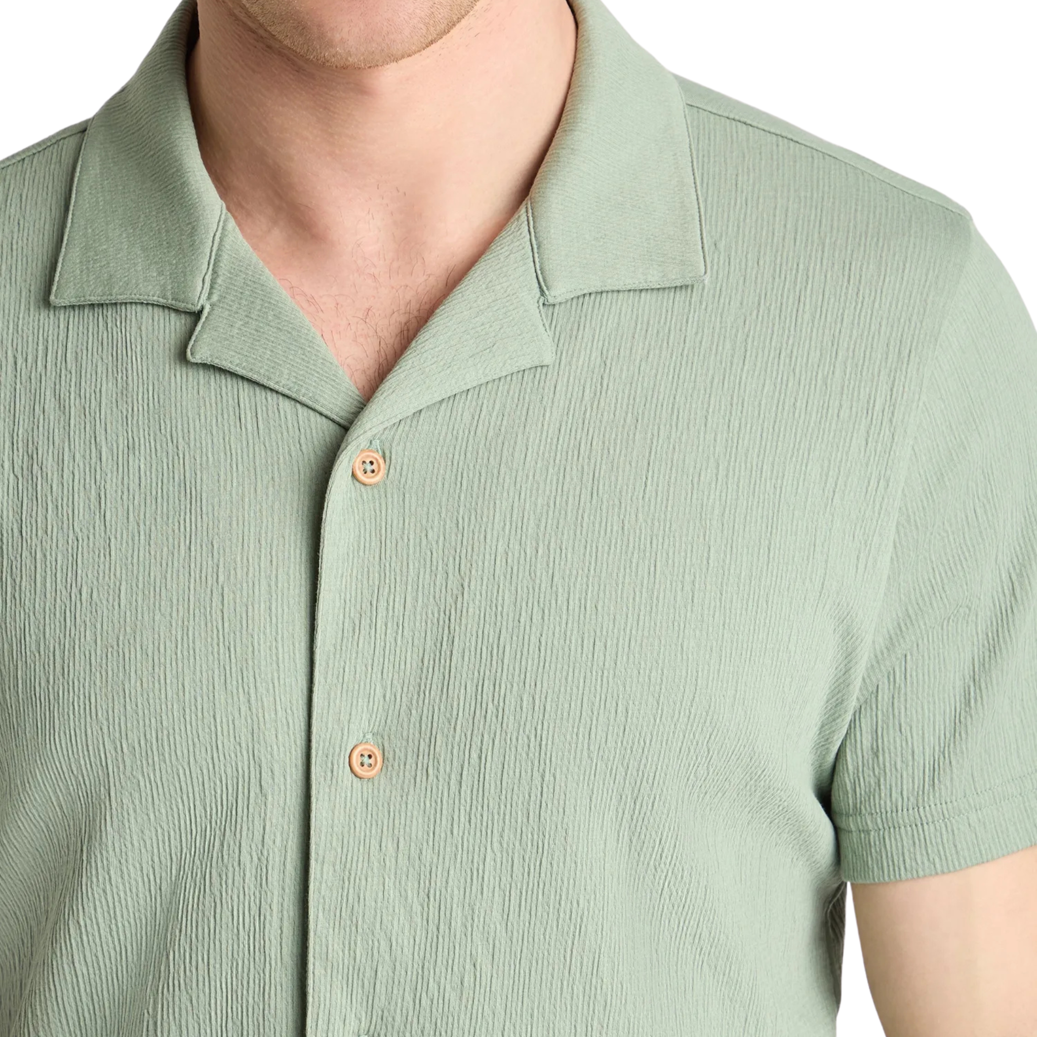 Mens Remus Uomo Iceberg Green Wrinkle Effect Jersey S/s Shirt