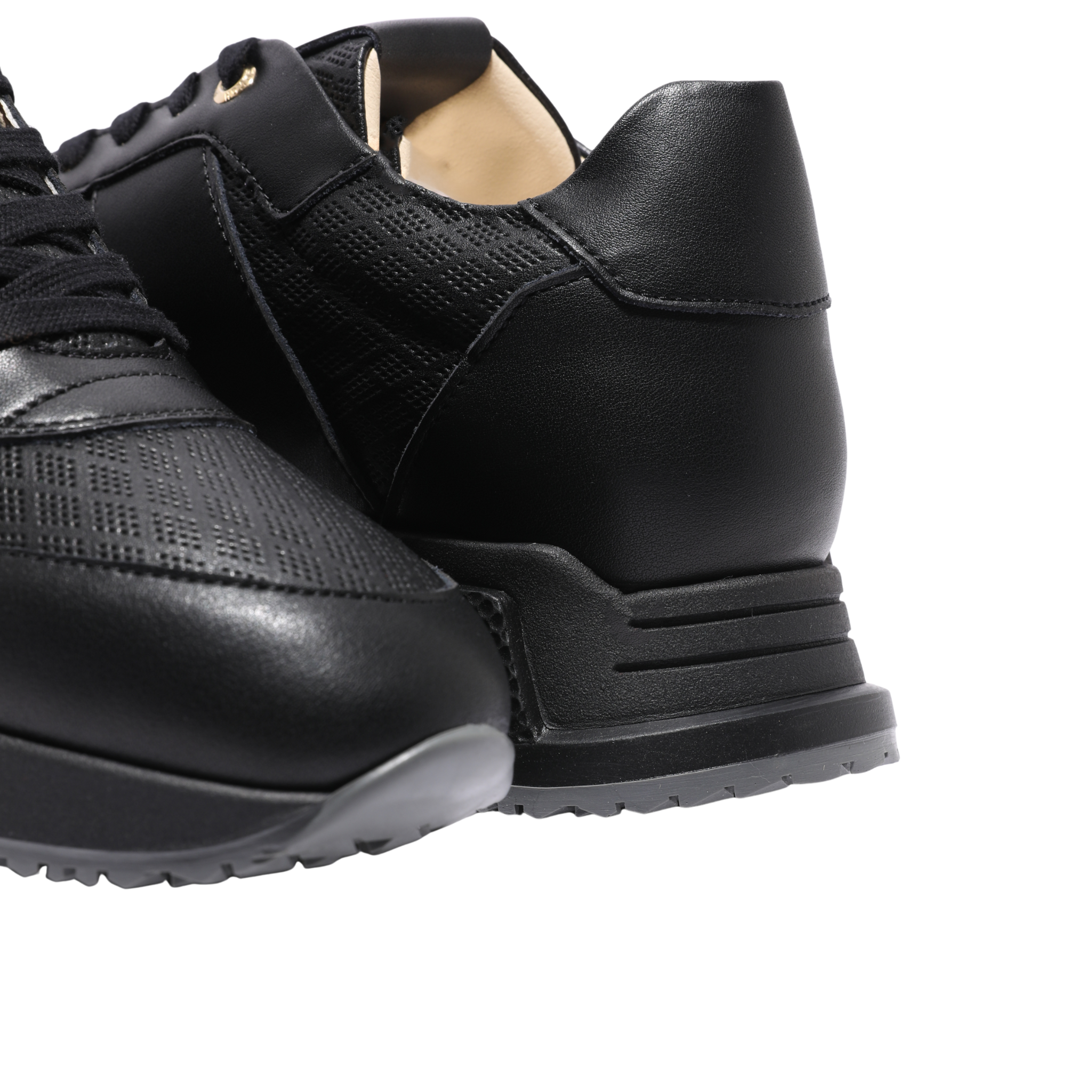Mens Android Homme Black Matador Diamond Perforated Trainers