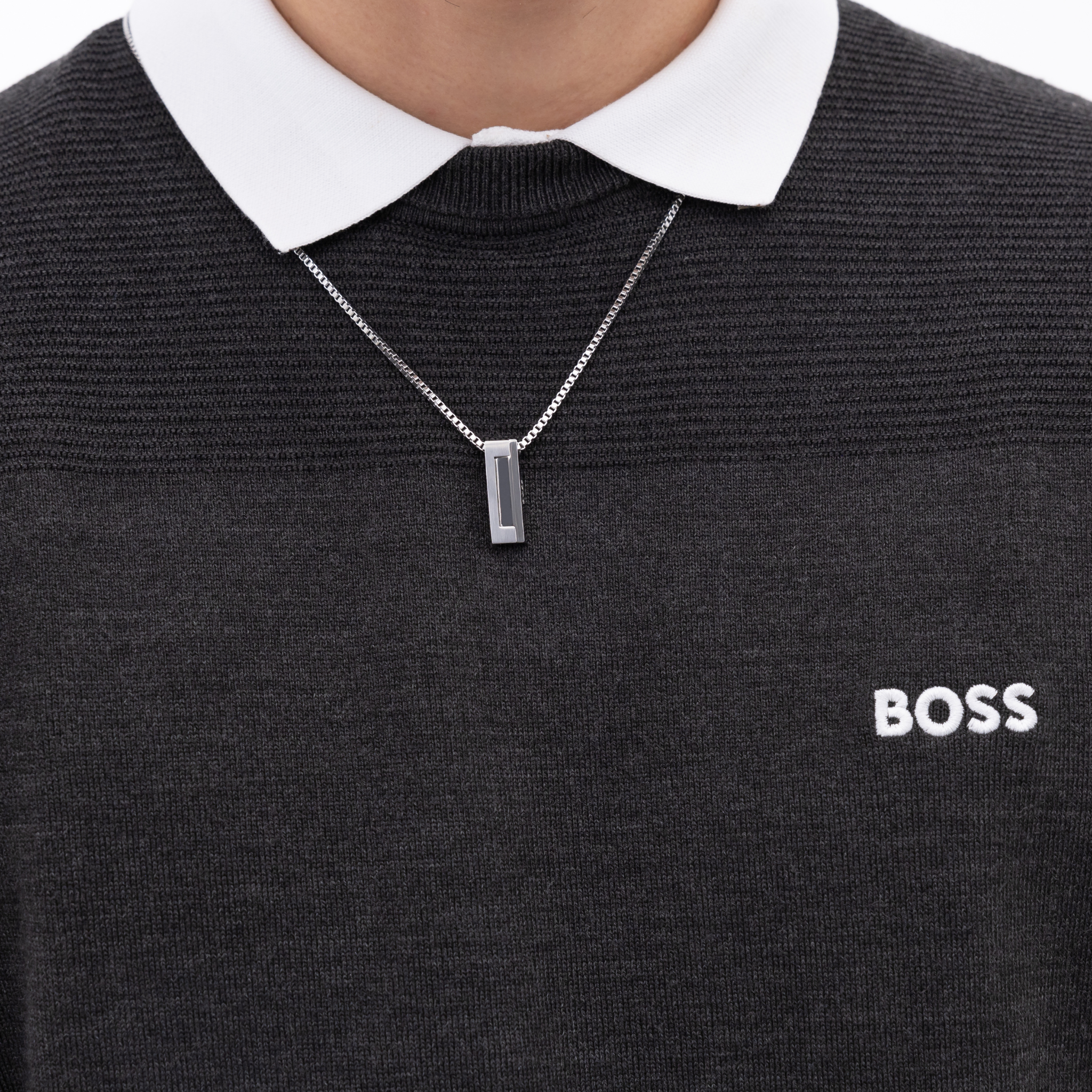 Mens BOSS Stainless Steel Candor Necklace