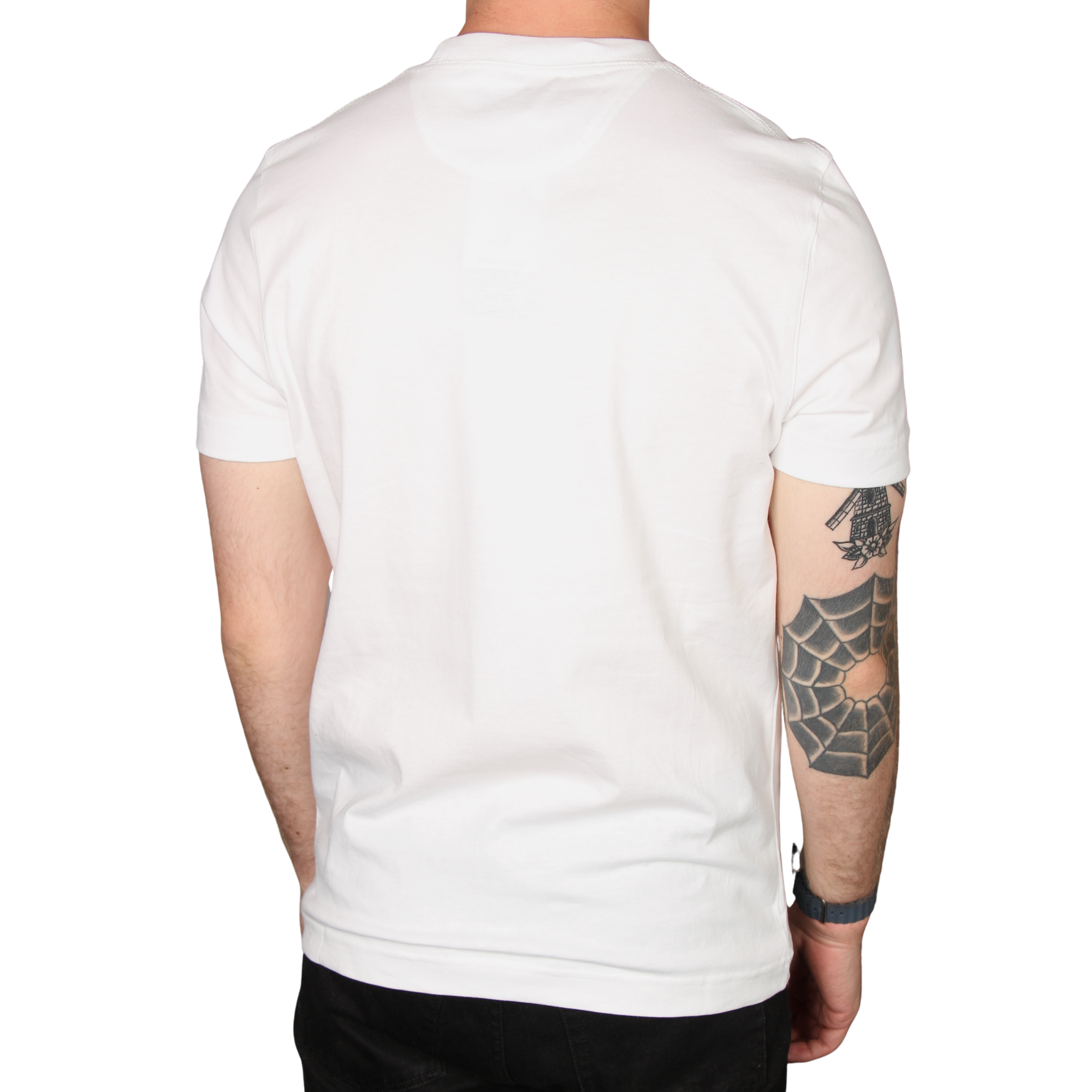Mens Remus Uomo White Regular Fit Organic Cotton S/s T Shirt