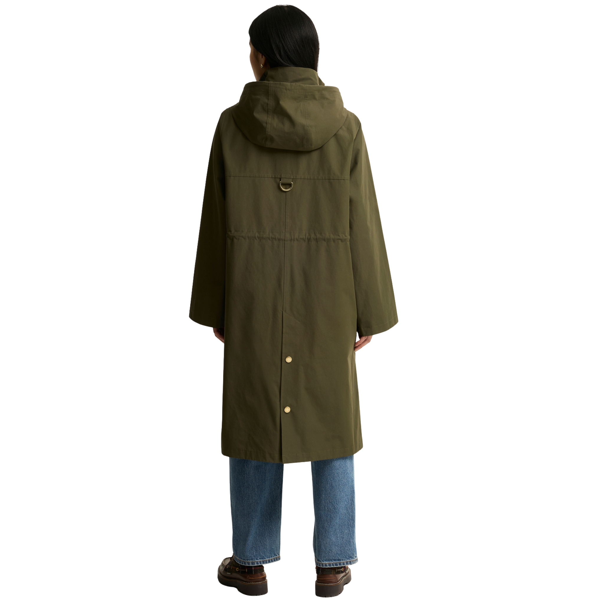Womens Barbour Olive/Shadow Classic Stokesley WP Coat