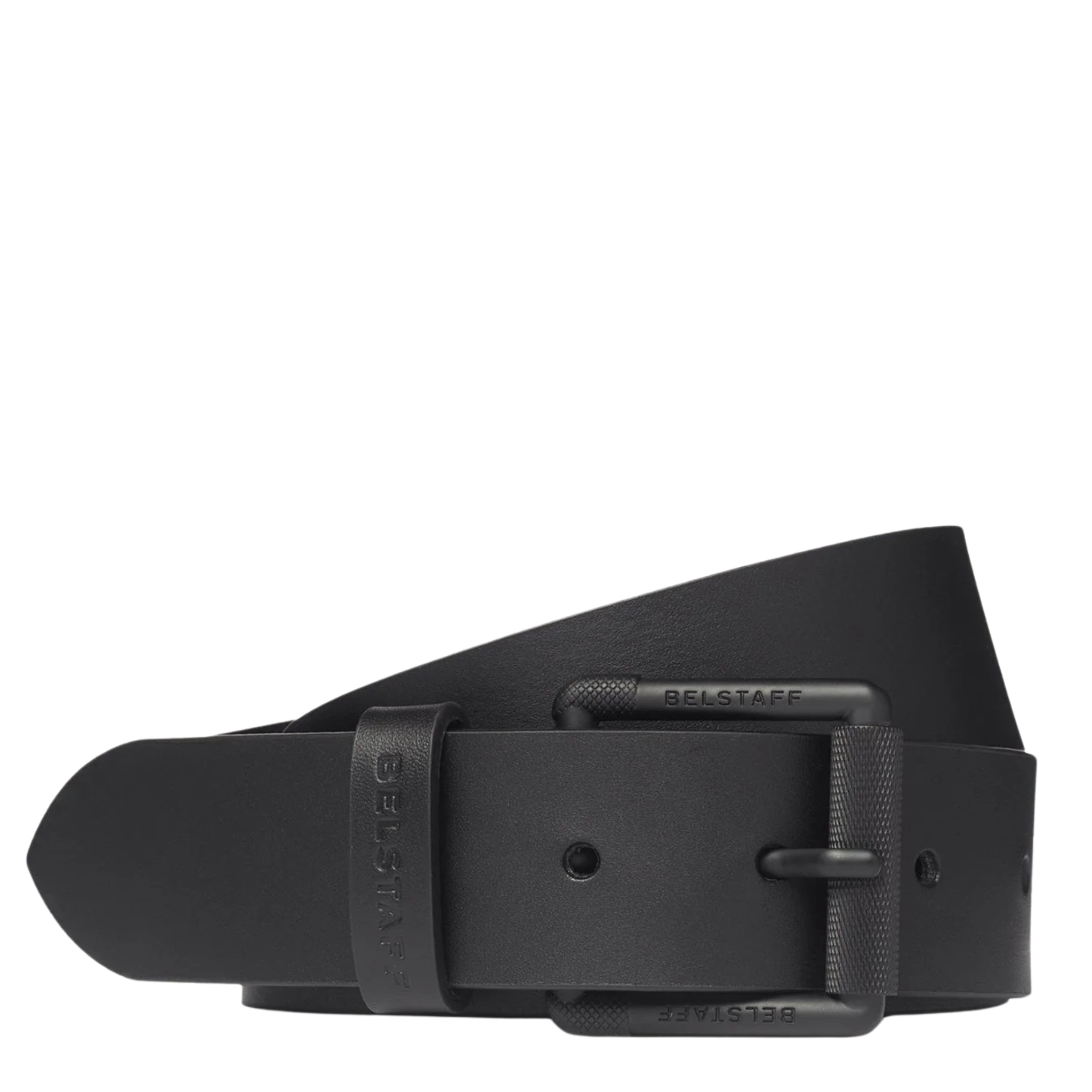 Mens Belstaff Black Roller Buckle Belt
