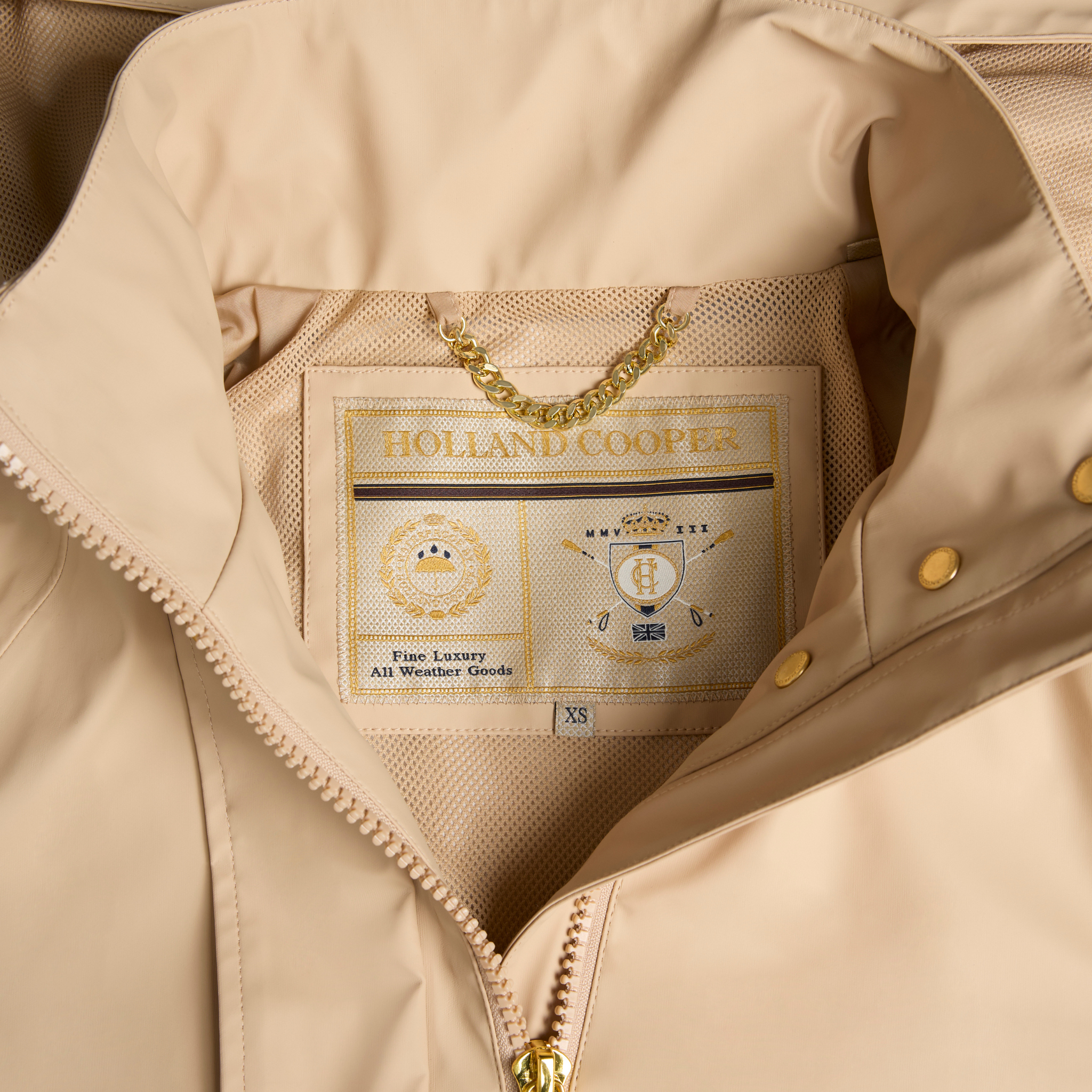 Womens Holland Cooper Sand Chartwell Rain Parka