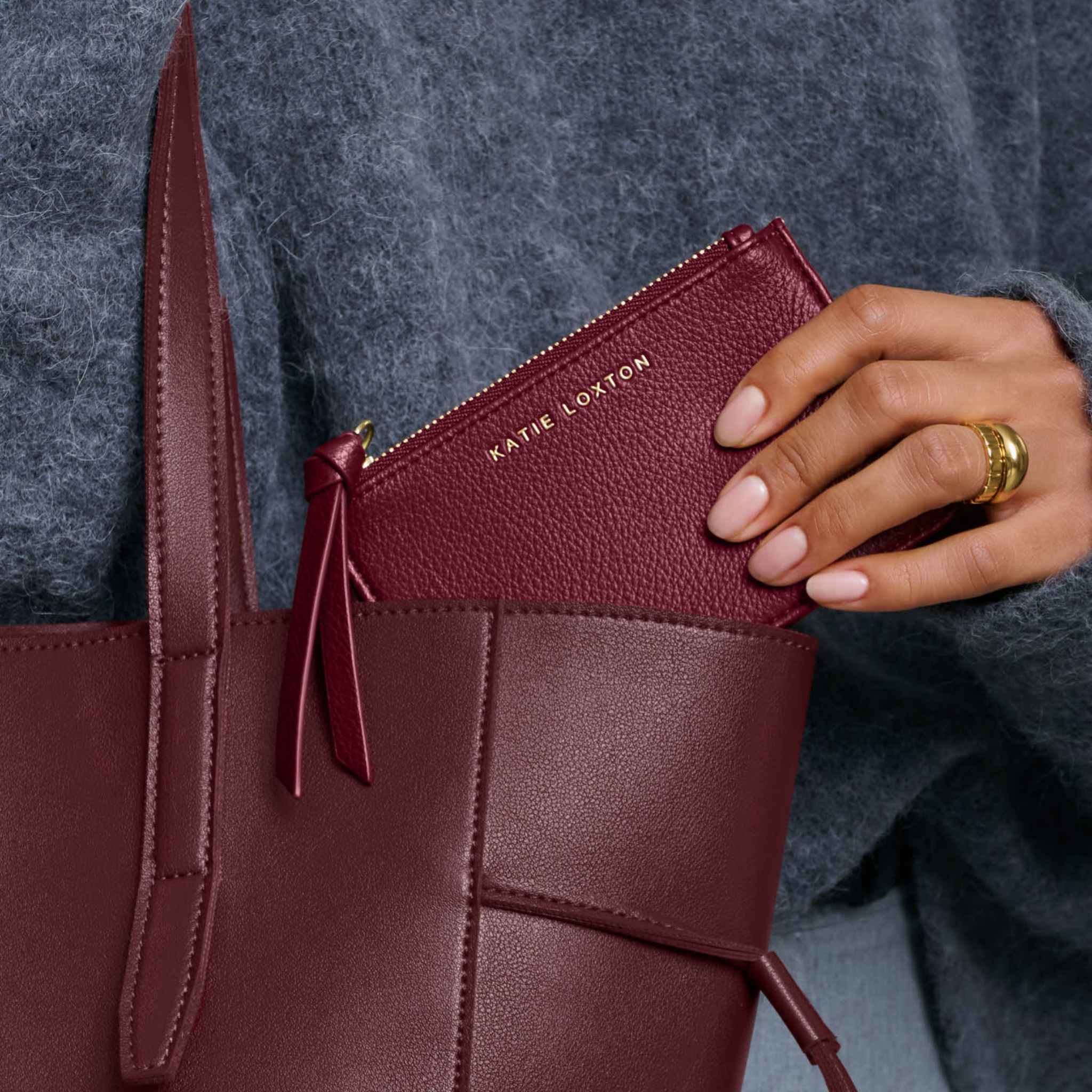 Womens Katie Loxton Cherry Hallie Coin & Cardholder