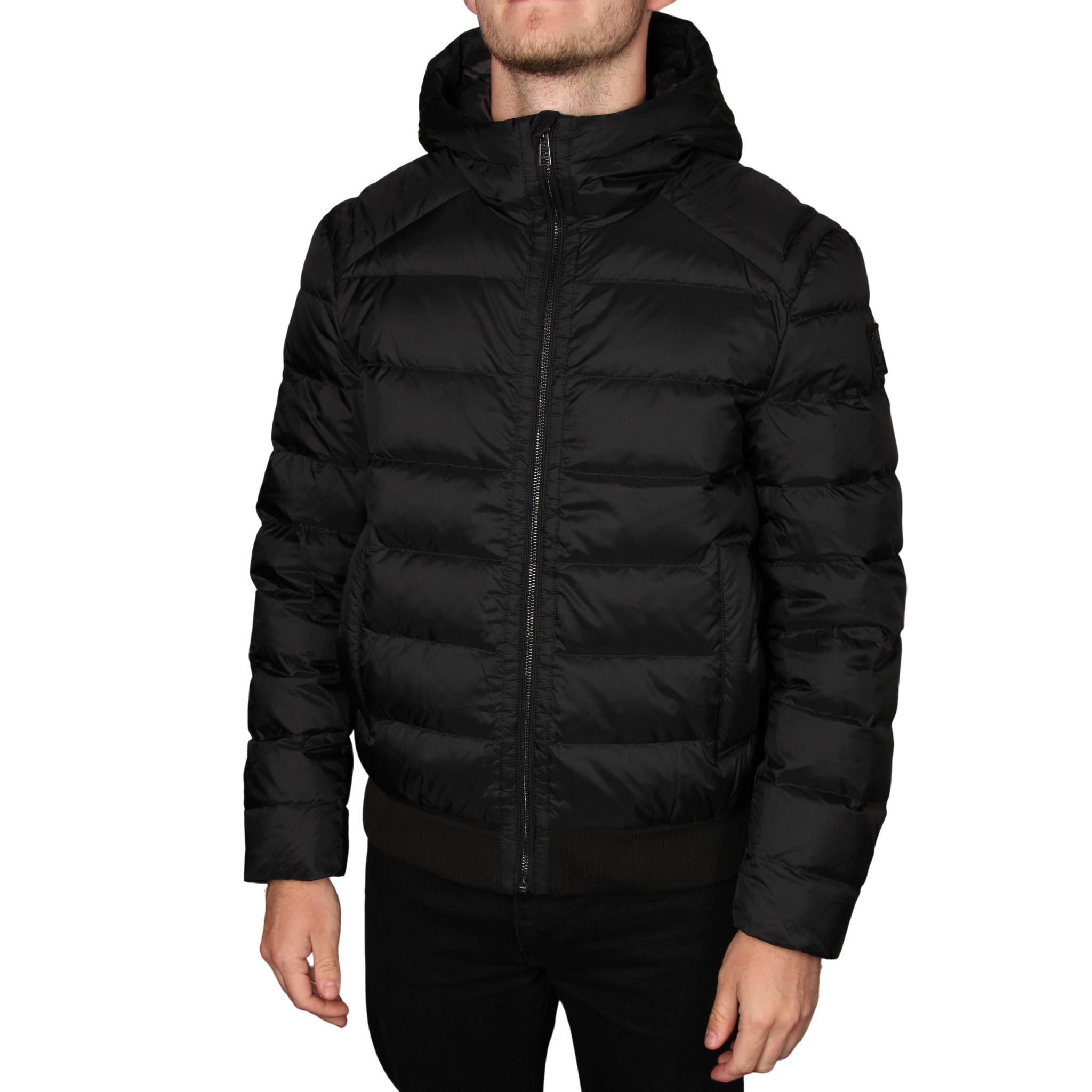 Mens Belstaff Black Compact Padded Jacket