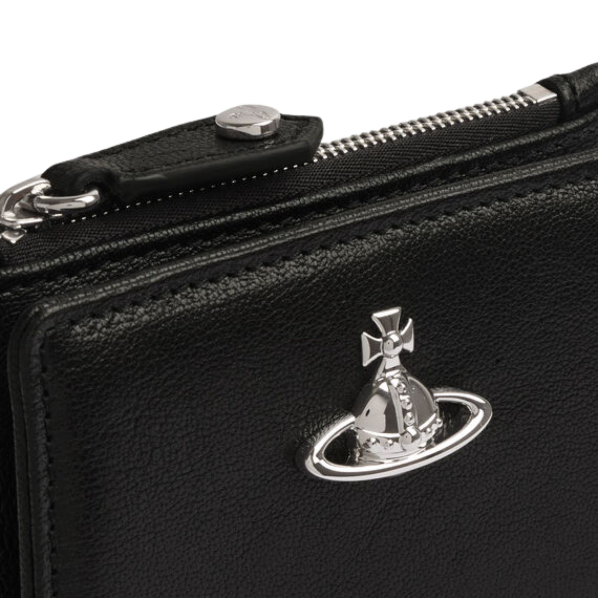 Womens Vivienne Westwood Black Slim Flap Card Holder