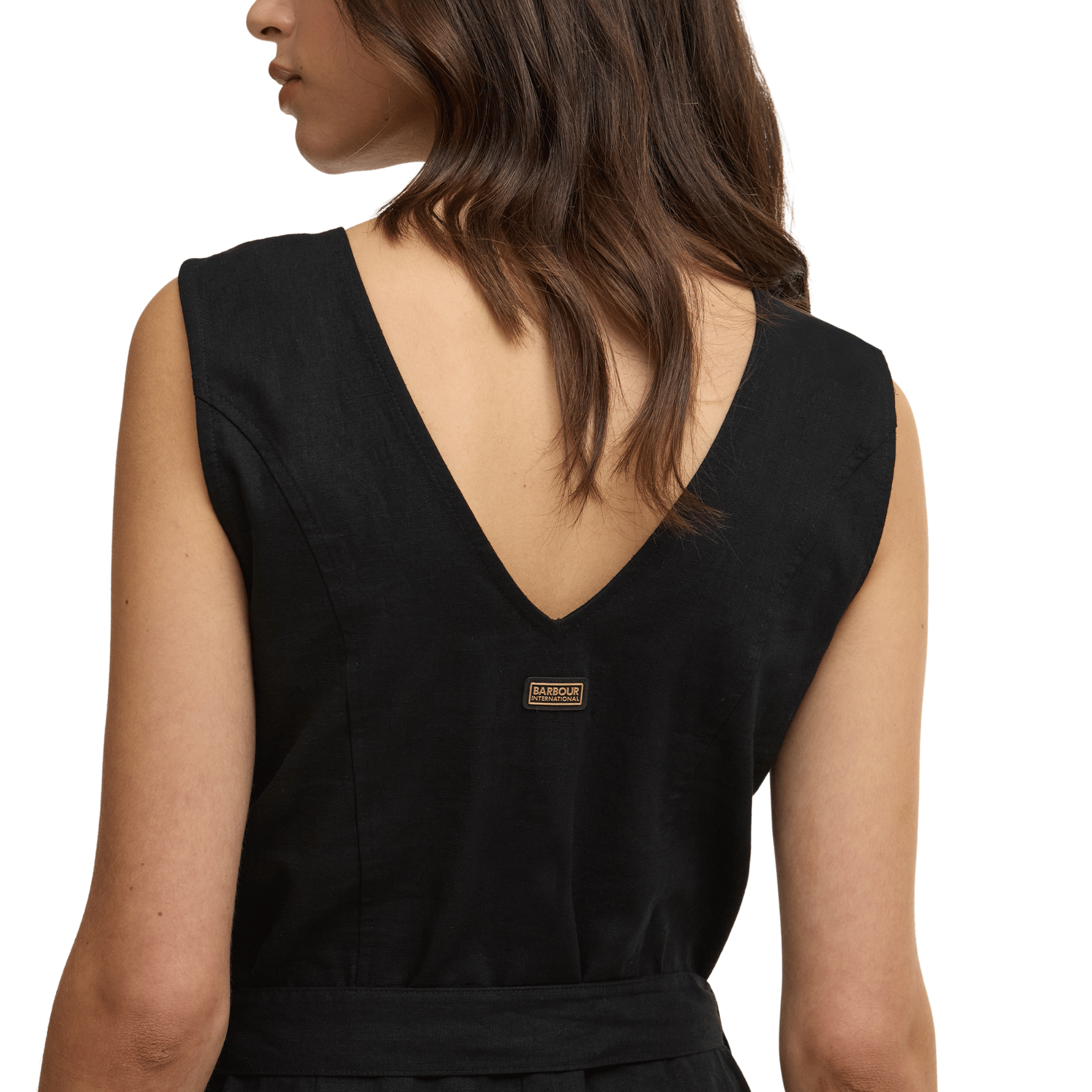 Womens Barbour International Black Adriana Playsuit
