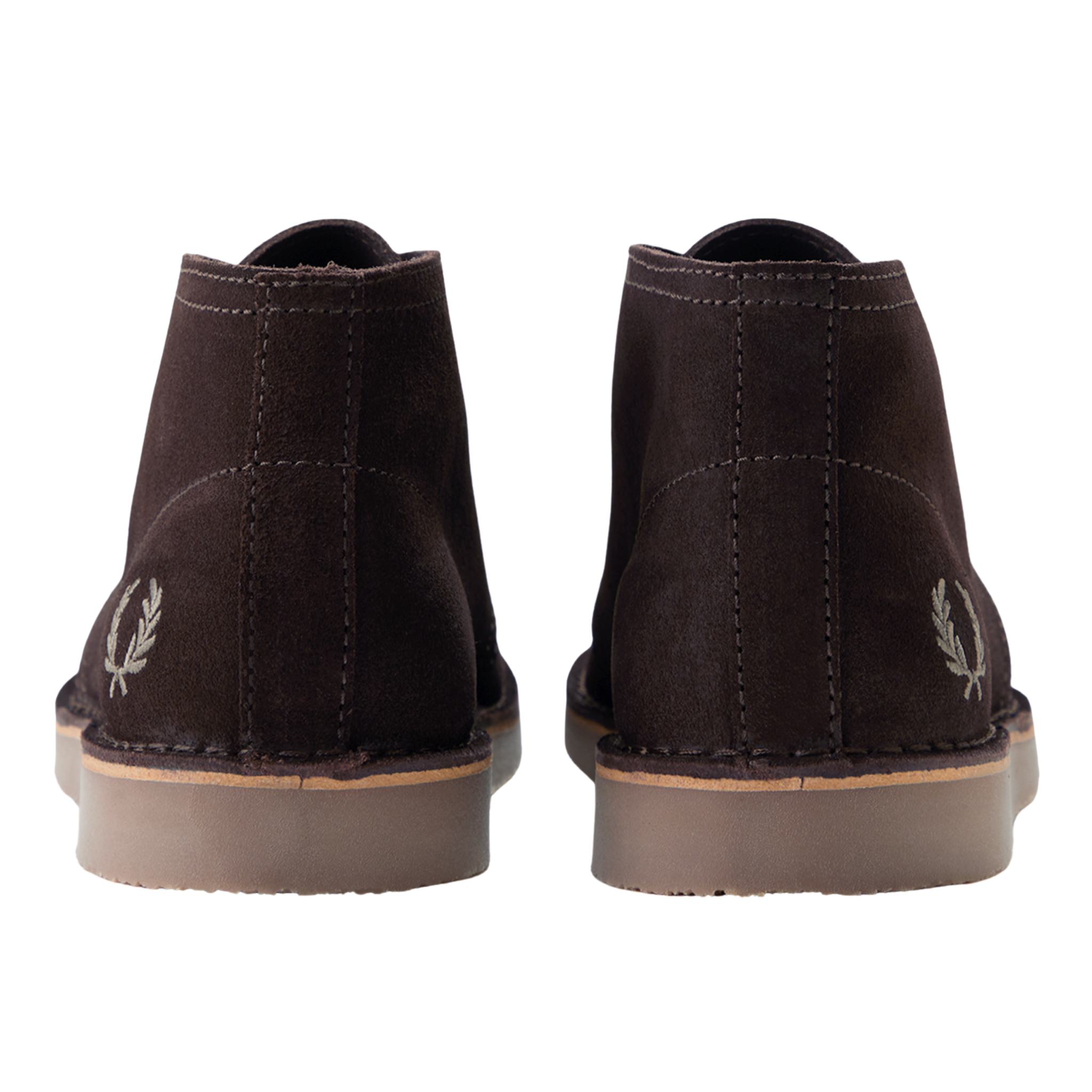 Mens Fred Perry Rich Brown Hawley Suede Boots