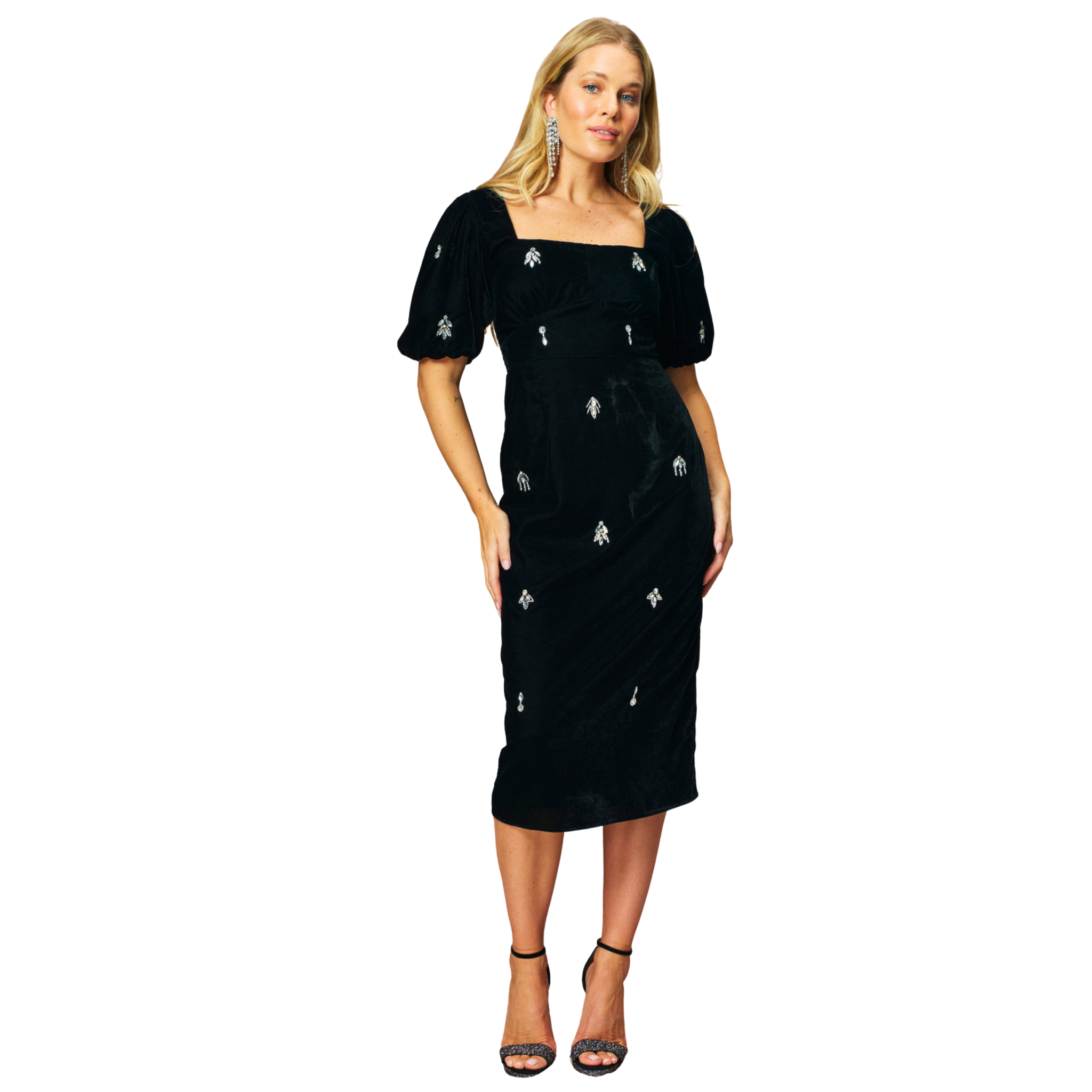 Womens Hope & Ivy Black The Bettina Dress