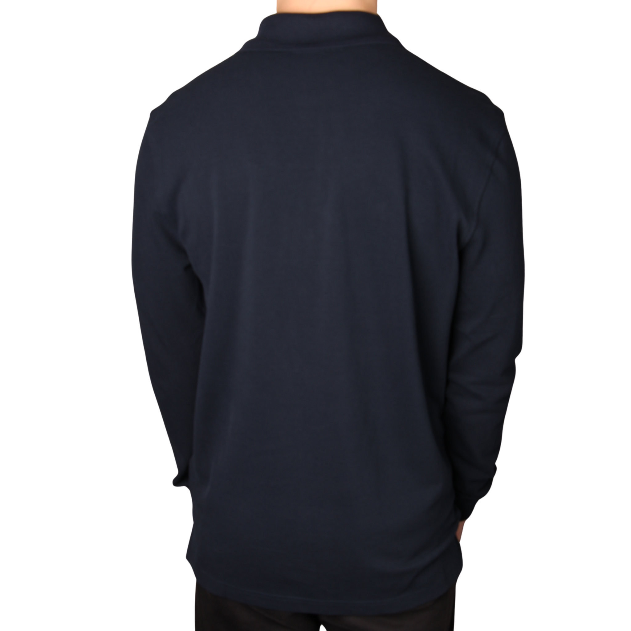 Mens Belstaff Dark Ink Branded L/s Polo Shirt