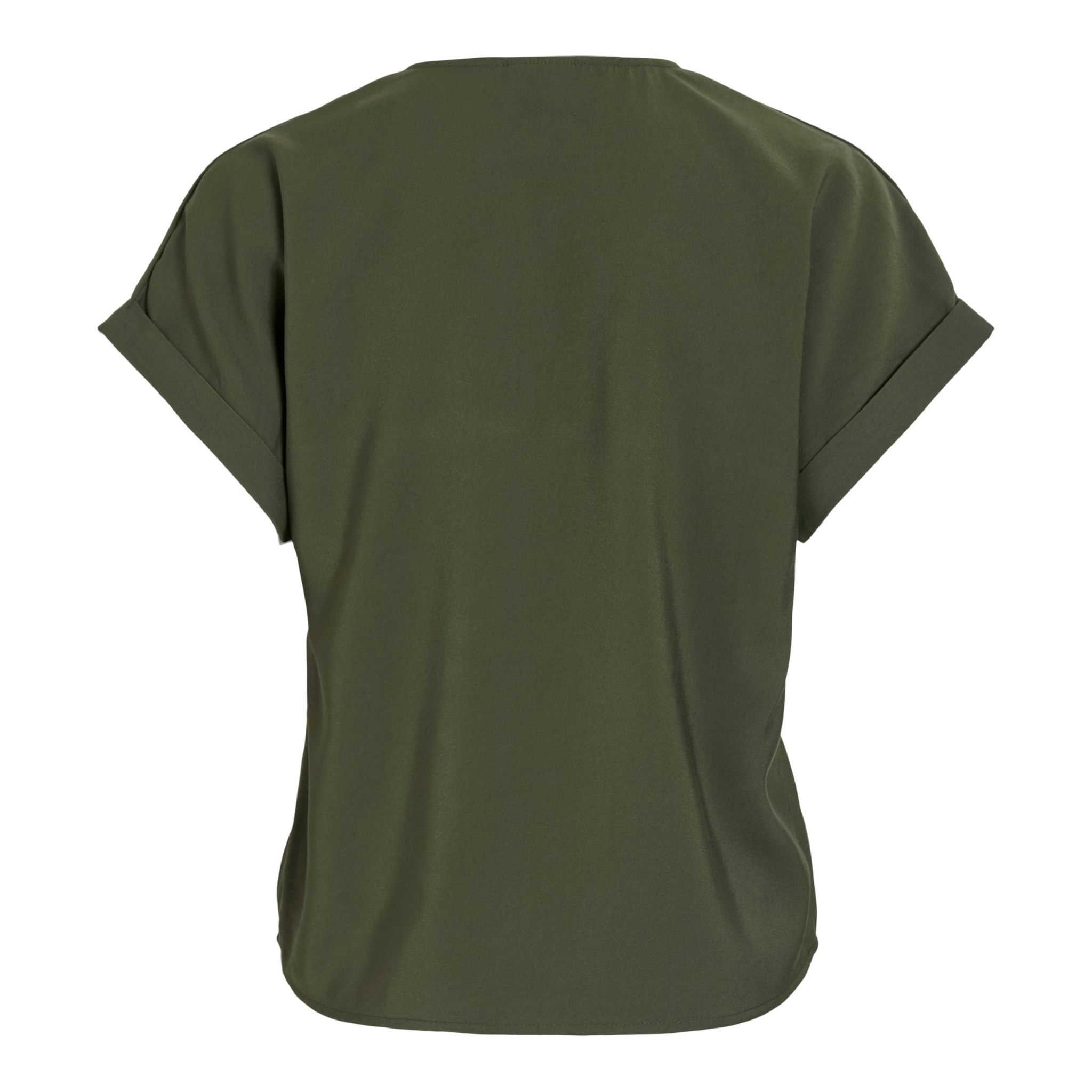 Womens Vila Green Deep Depths Vimarlee V-Neck S/s Top