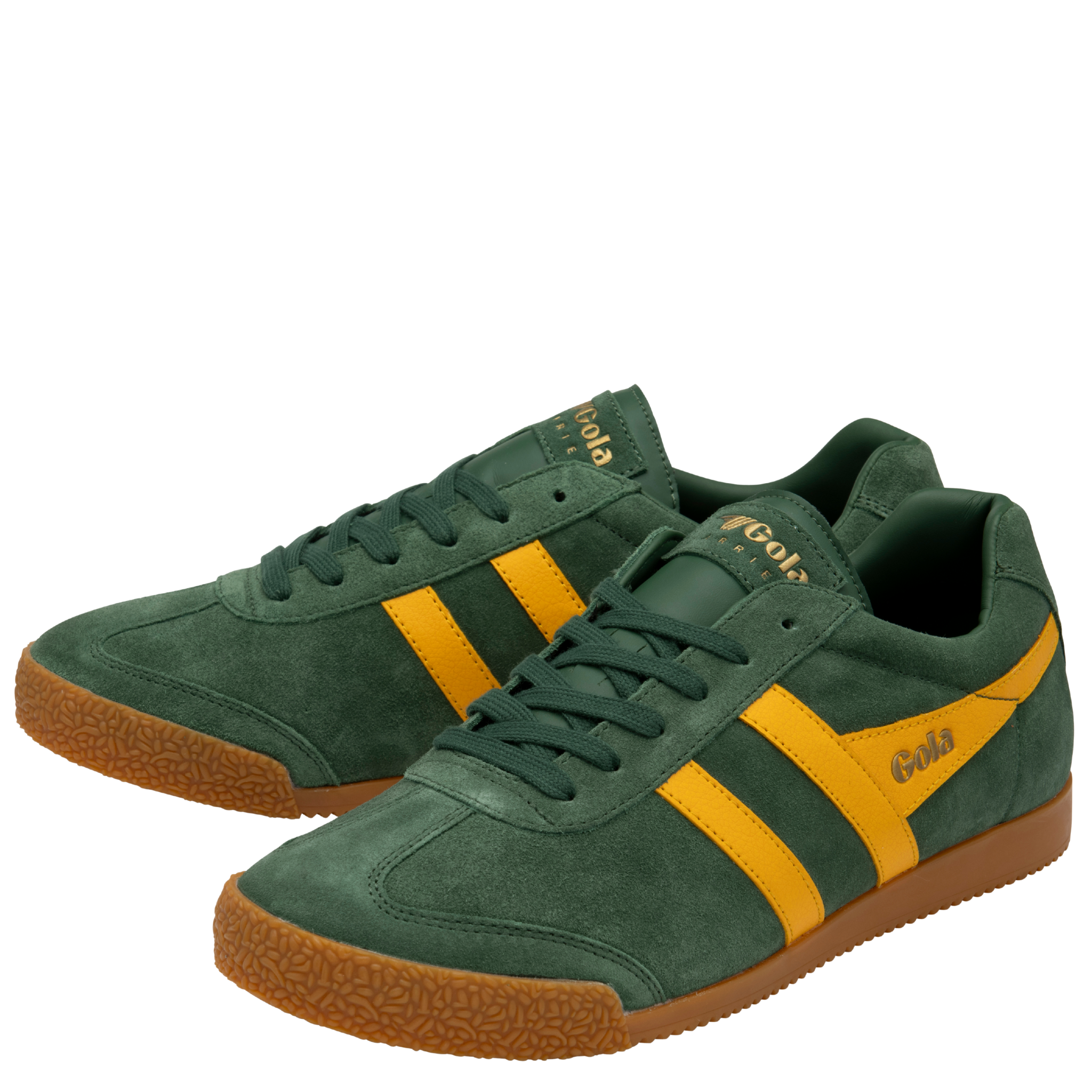 Mens Gola Suede Evergreen/Sun Harrier Trainers