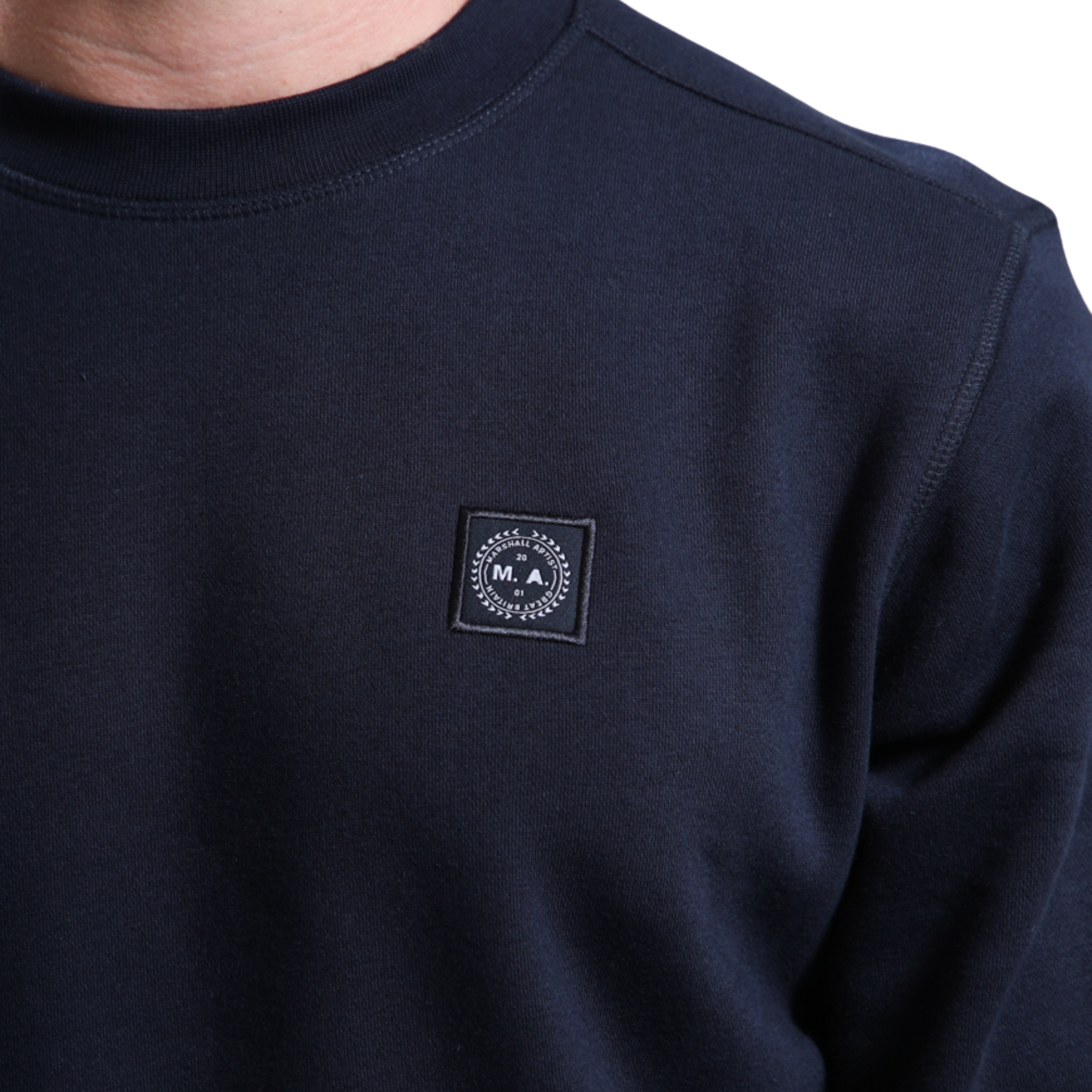 Mens Marshall Artist Navy Marchio Crew Sweatshirt