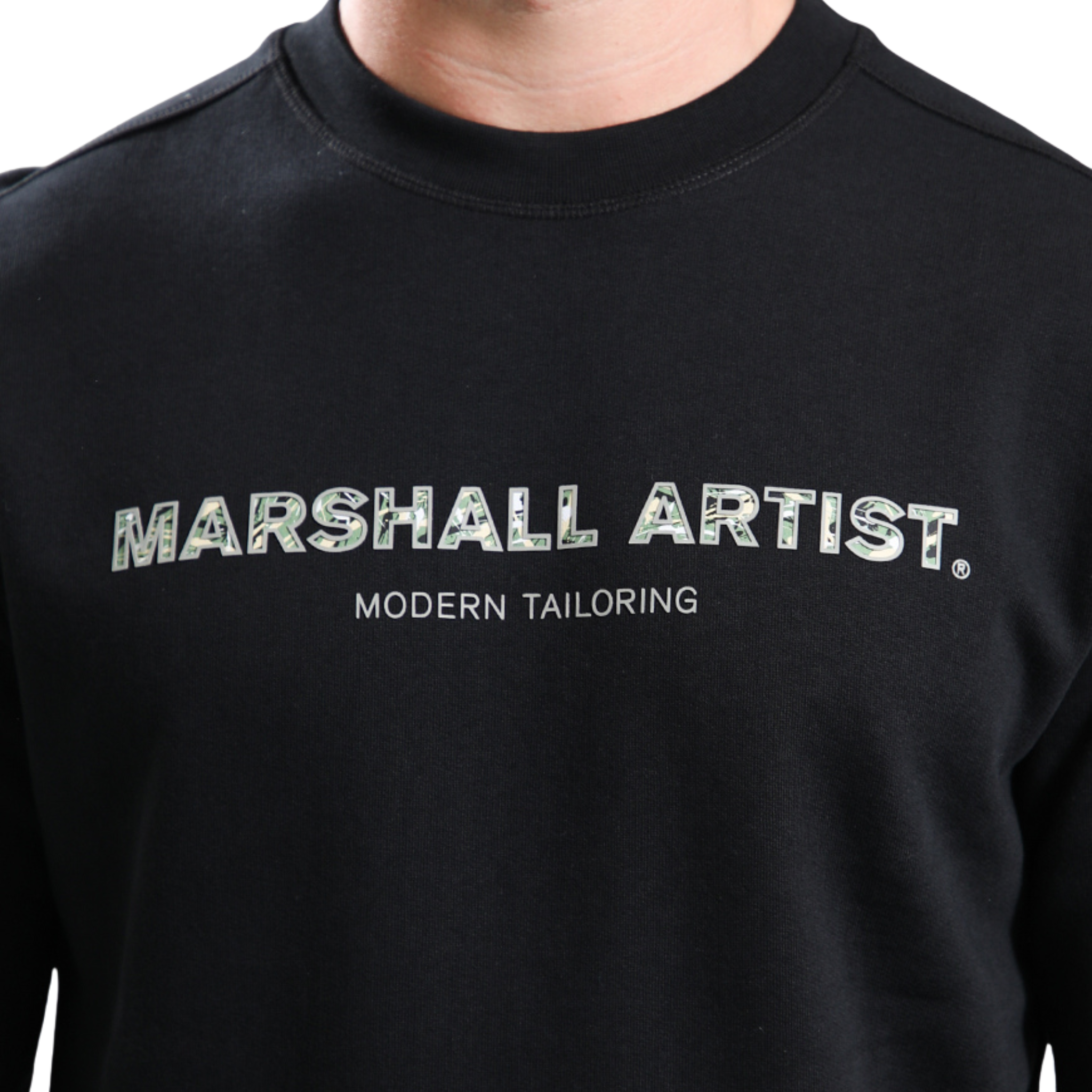 Mens Marshall Artist Black Resurrection Crew Sweatshirt