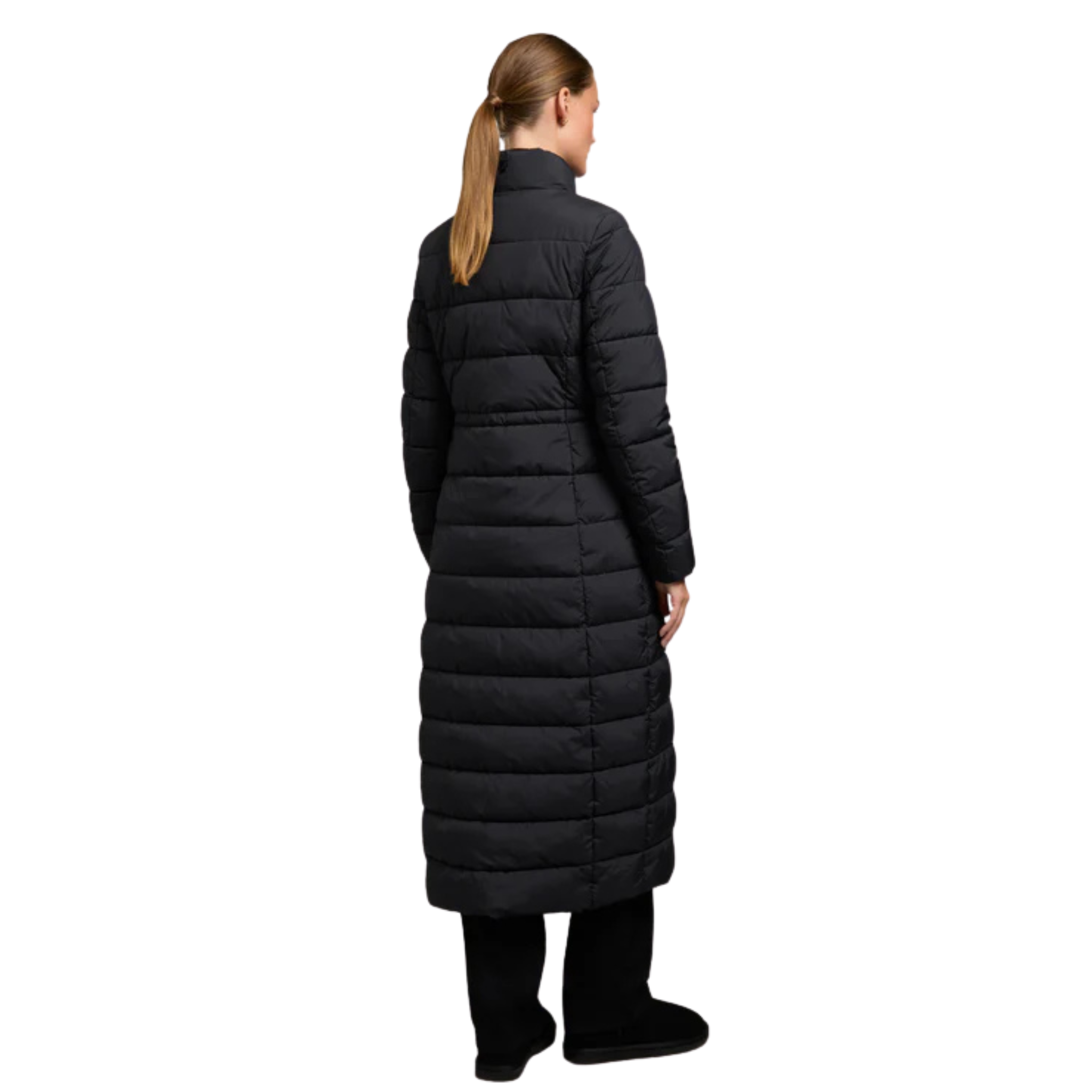 Womens Holland Cooper Black Milton Longline Coat
