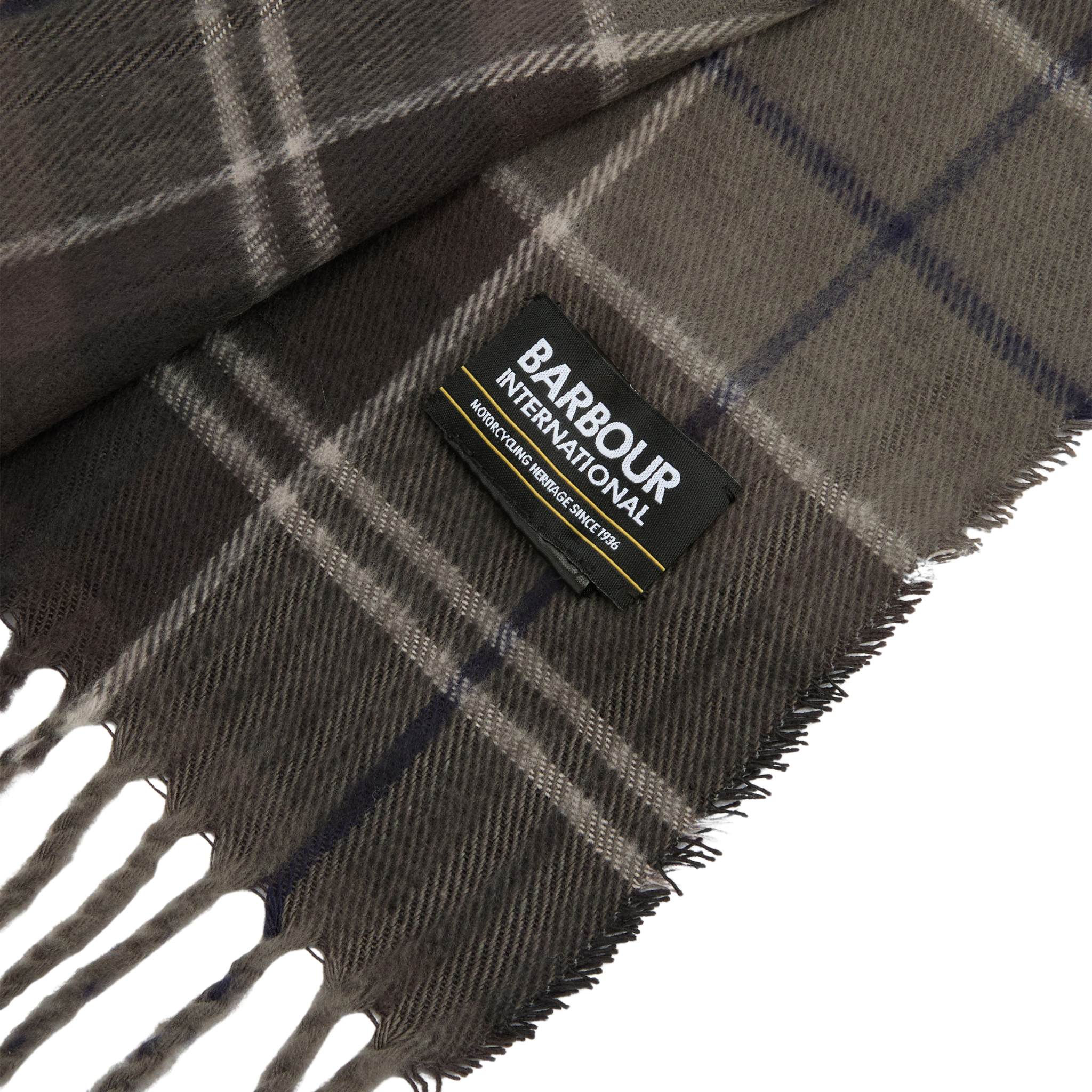 Mens Barbour International Black Sweeper Beanie & Scarf Gift Set