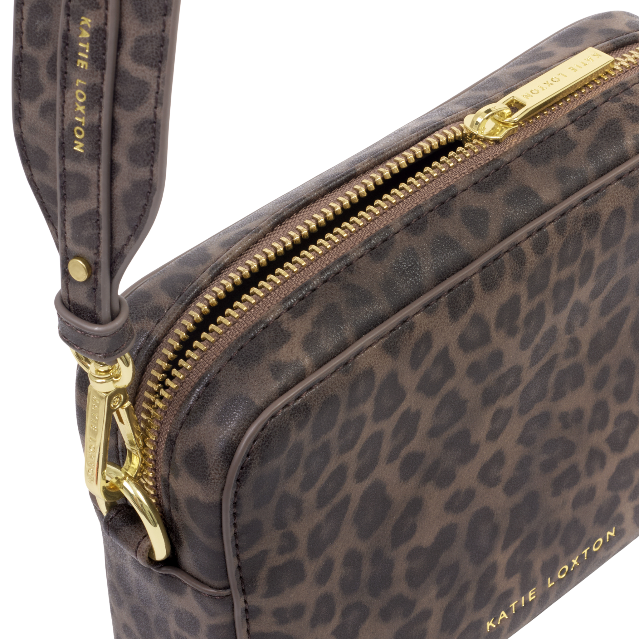 Womens Katie Loxton Leopard Avery Small Crossbody Bag