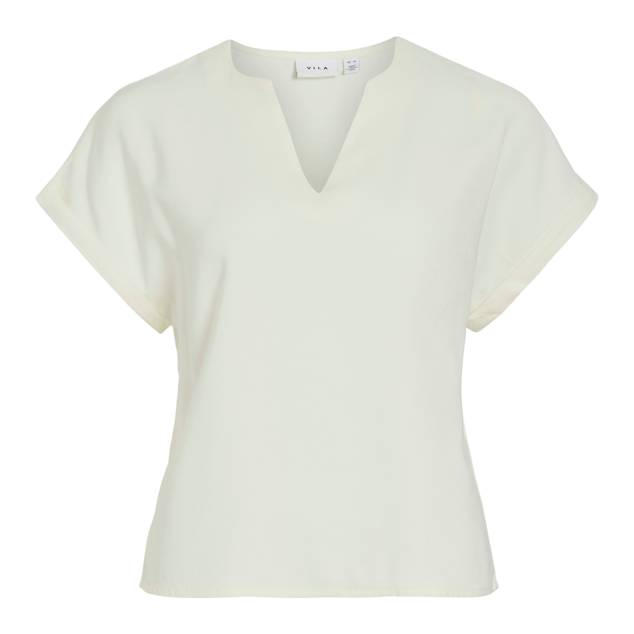 Womens Vila Birch Vimarlee V-Neck S/s Top