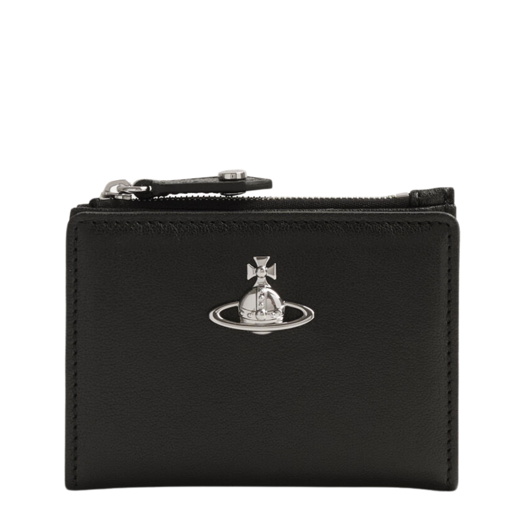 Womens Vivienne Westwood Black Slim Flap Card Holder
