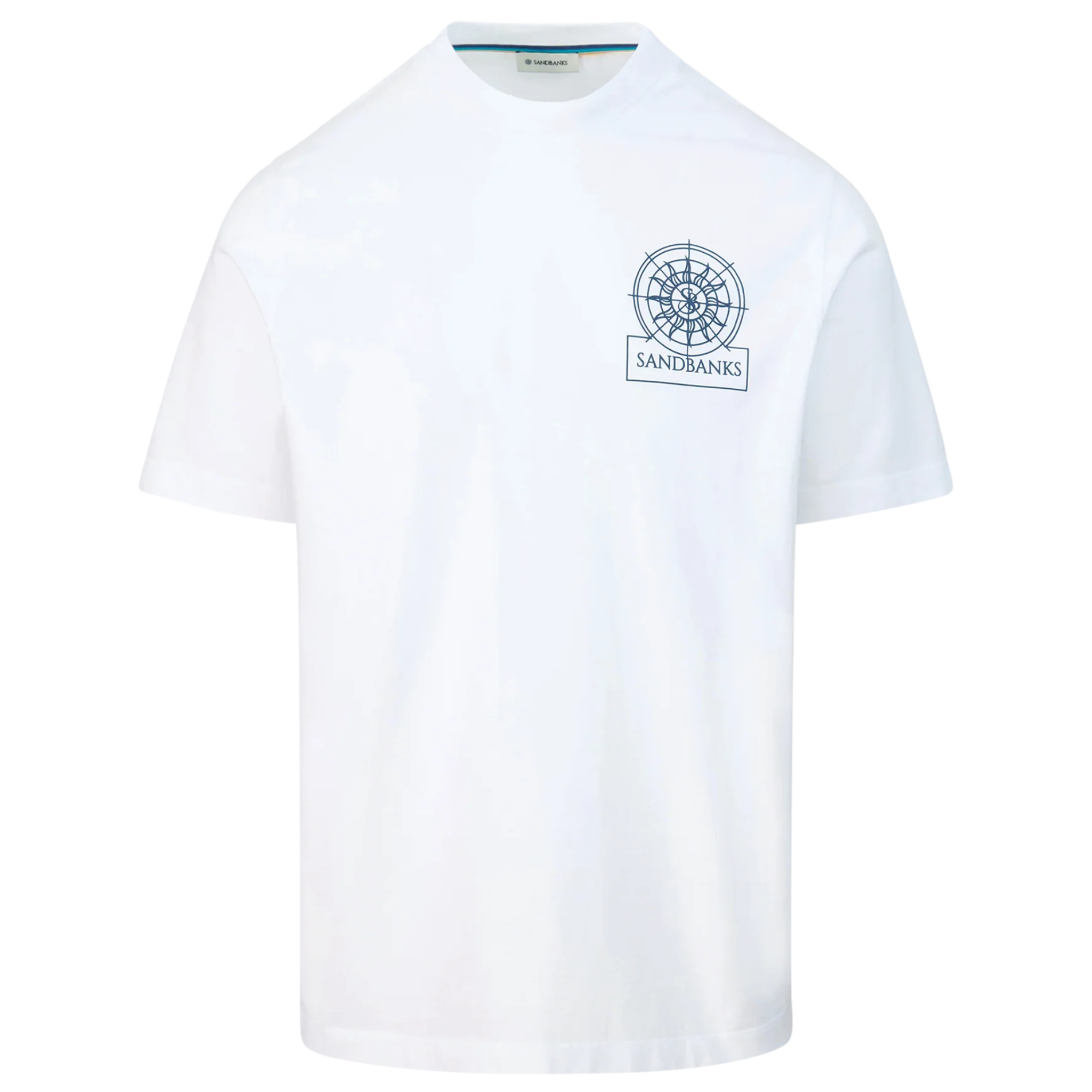 Mens Sandbanks White Sonar S/s T Shirt