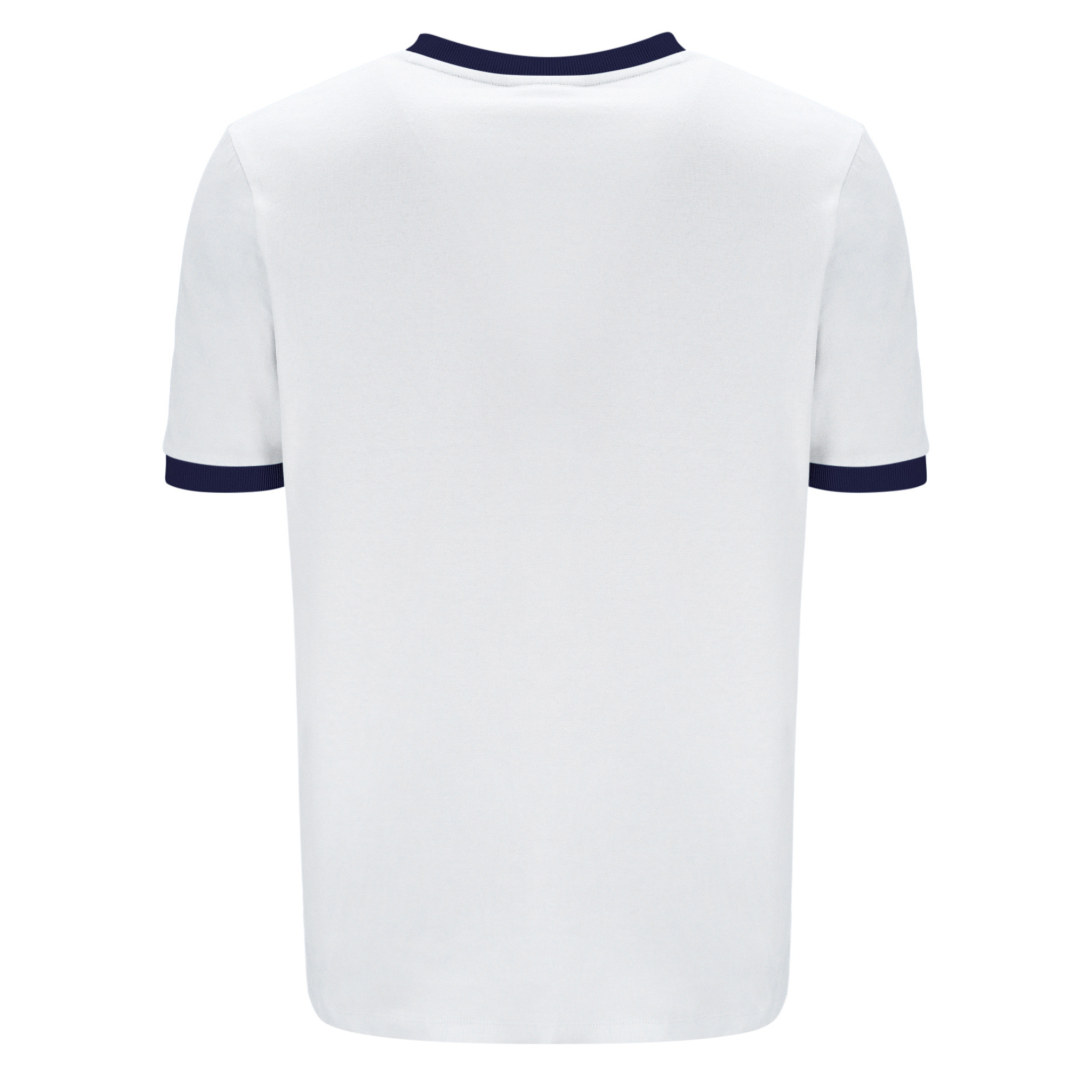Mens Fila White/Navy Marconi Essential Ringer S/s T Shirt