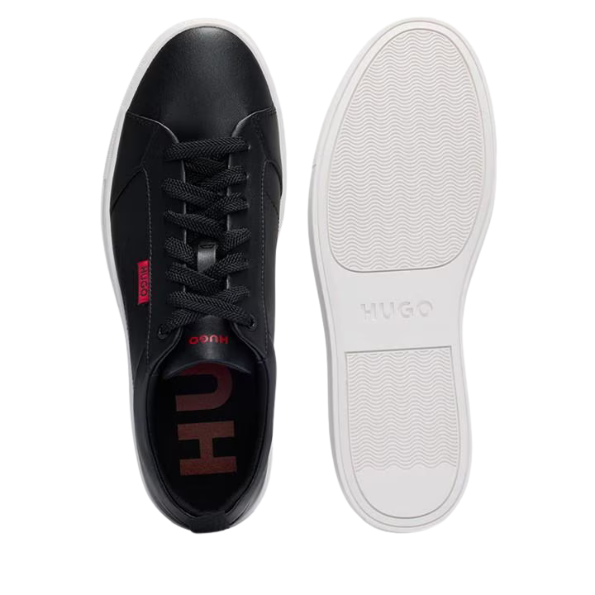 Mens HUGO Black Morrie_Tenn Trainers