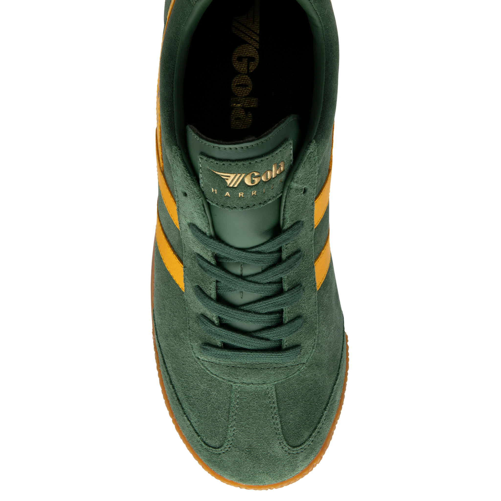 Mens Gola Suede Evergreen/Sun Harrier Trainers
