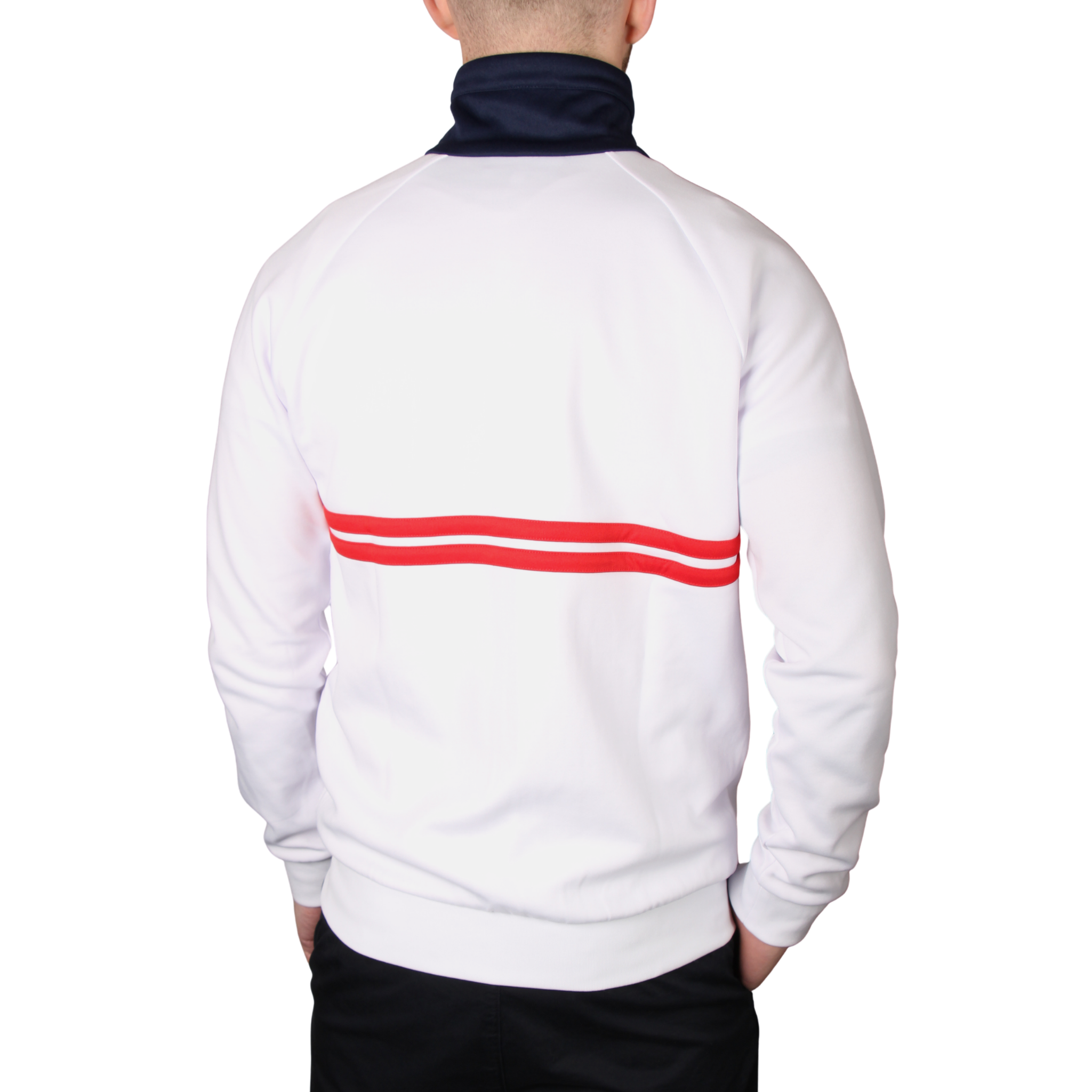 Mens Sergio Tacchini White/Maritime Blue/Adrenaline Rush Dallas Track Top