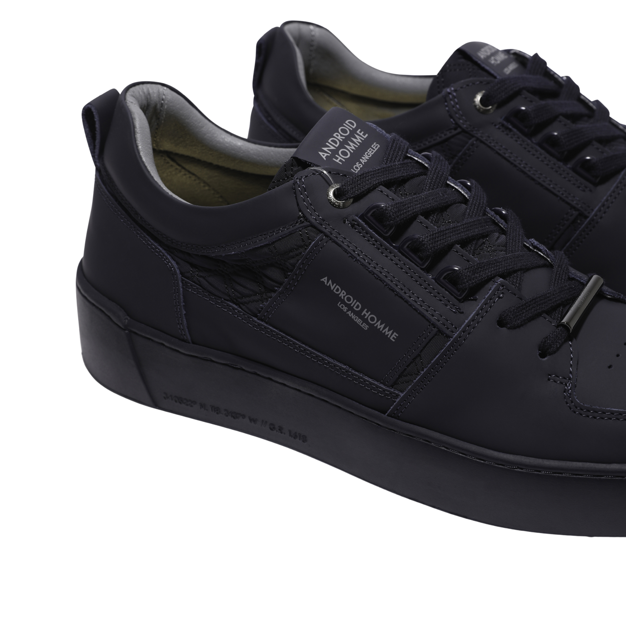 Mens Android Homme Ink Point Dume Low Rubber Stitch Trainers