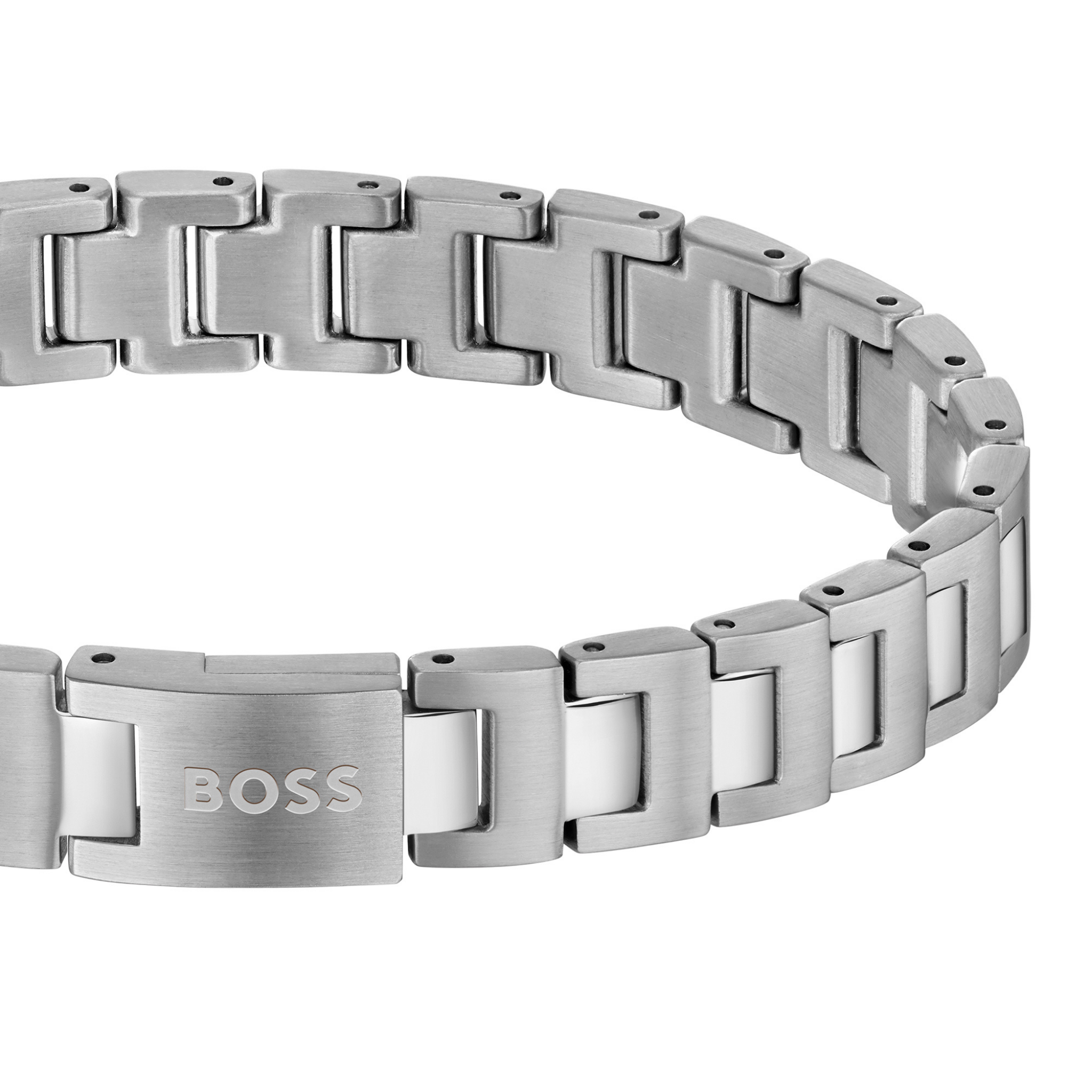 Mens BOSS Stainless Steel Candor Bracelet