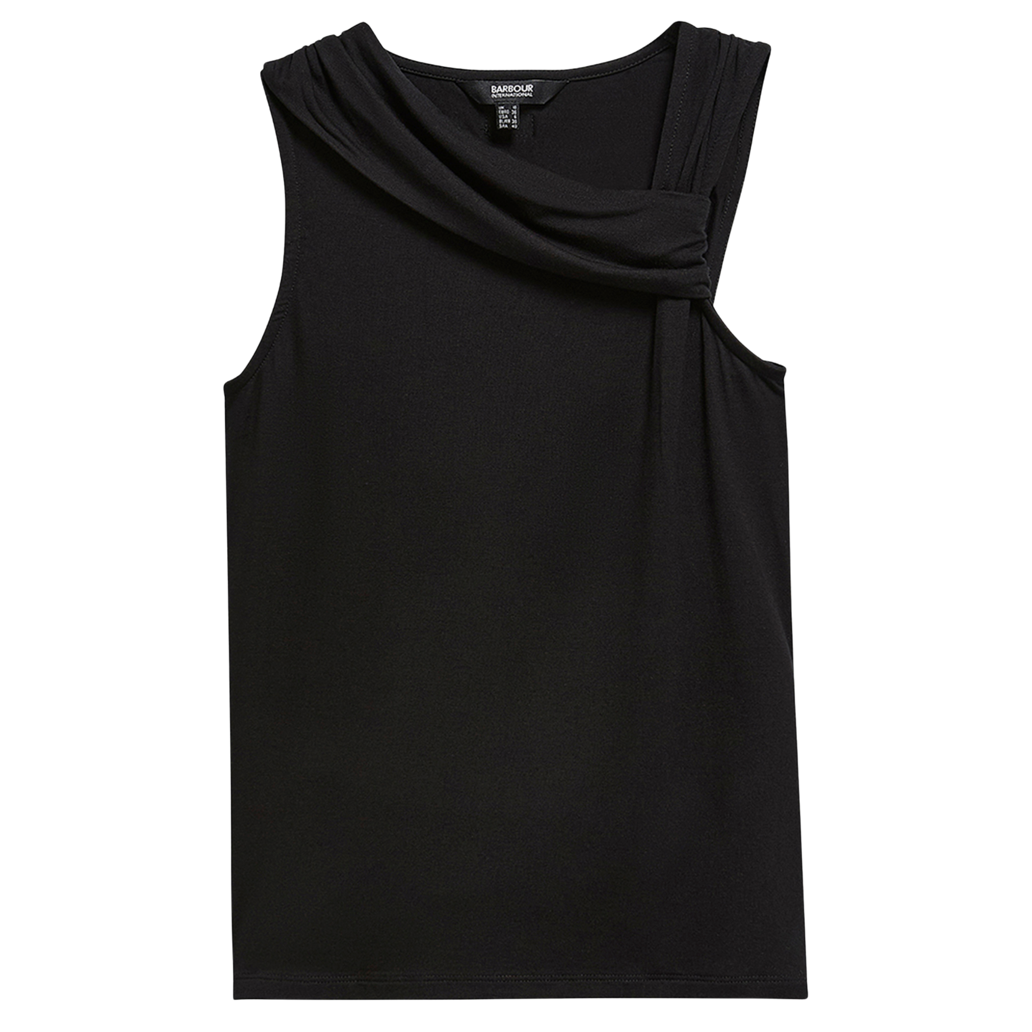 Womens Barbour International Black Cinzia Top
