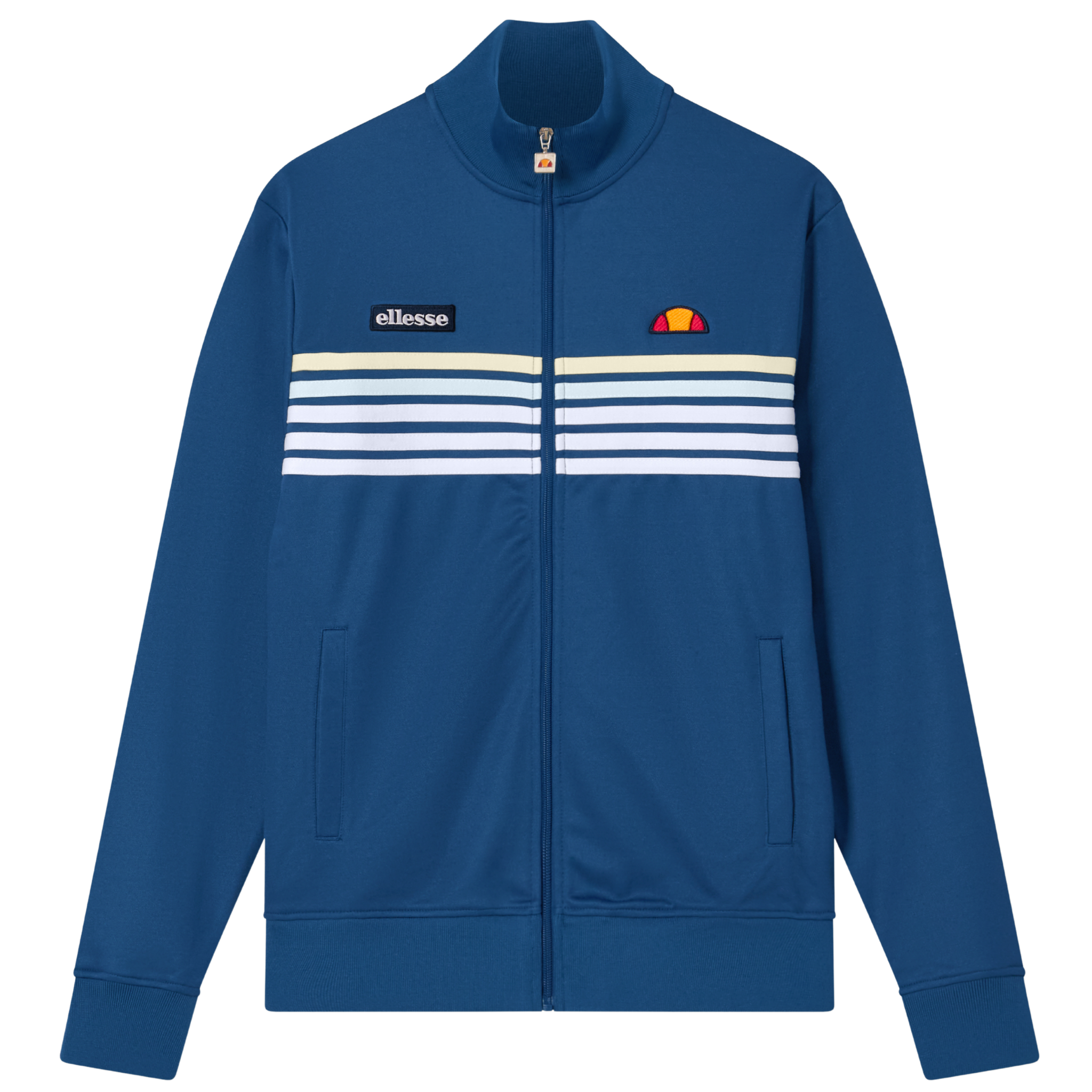Mens Ellesse Blue/White Vicenza Track Jacket